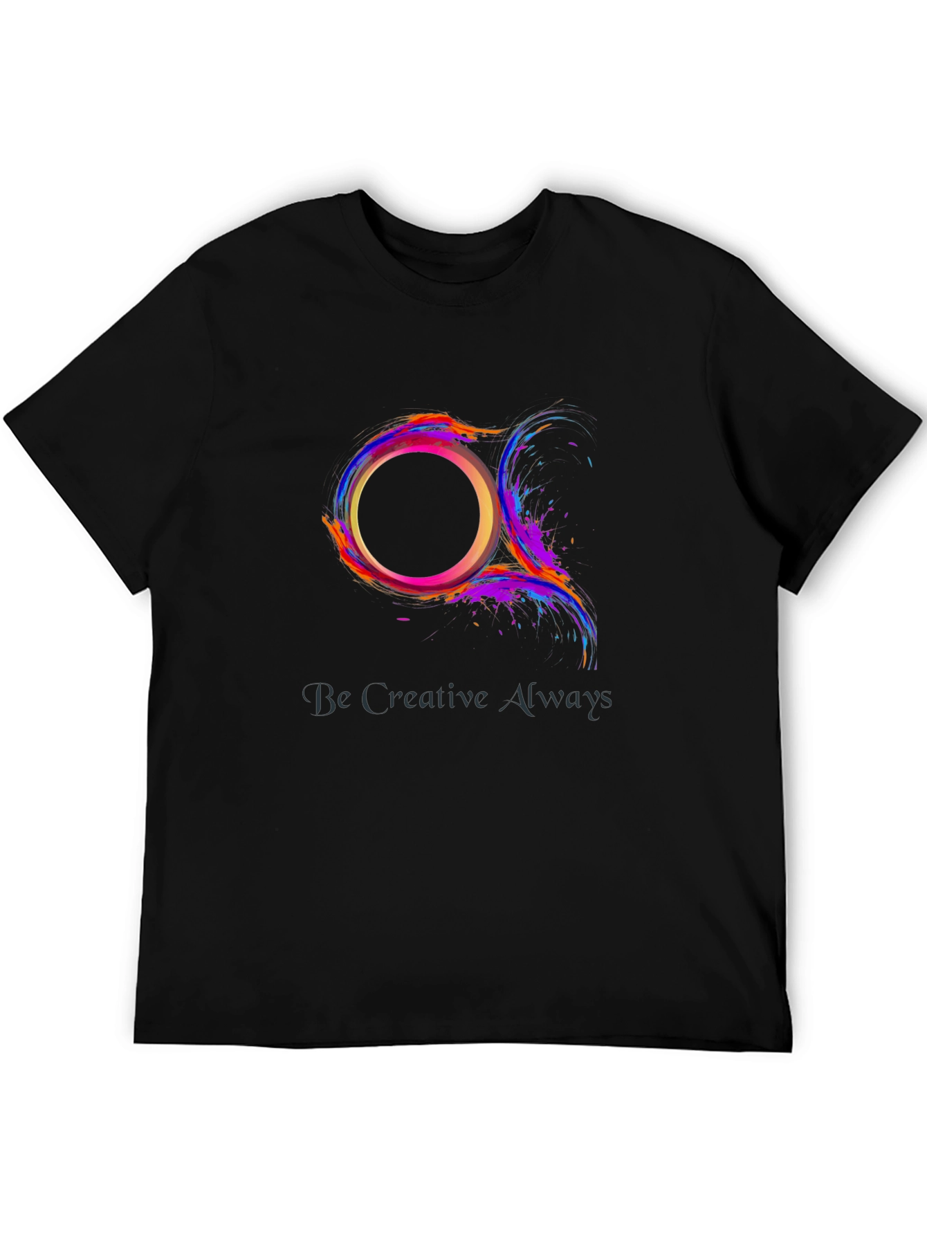 Abstract Circle Graphic Tee - Be Creative Always