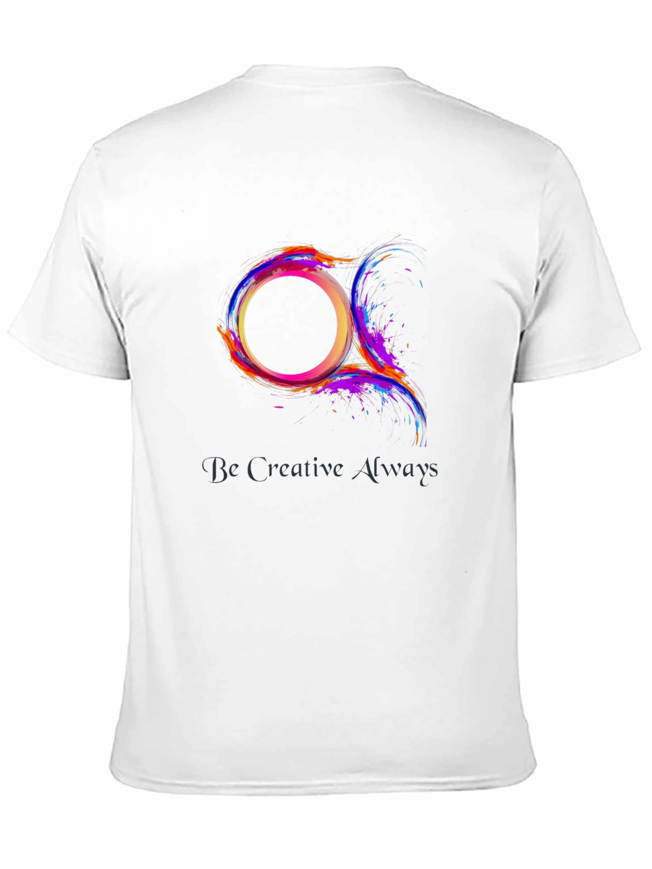 Abstract Circle Graphic Tee - Be Creative Always