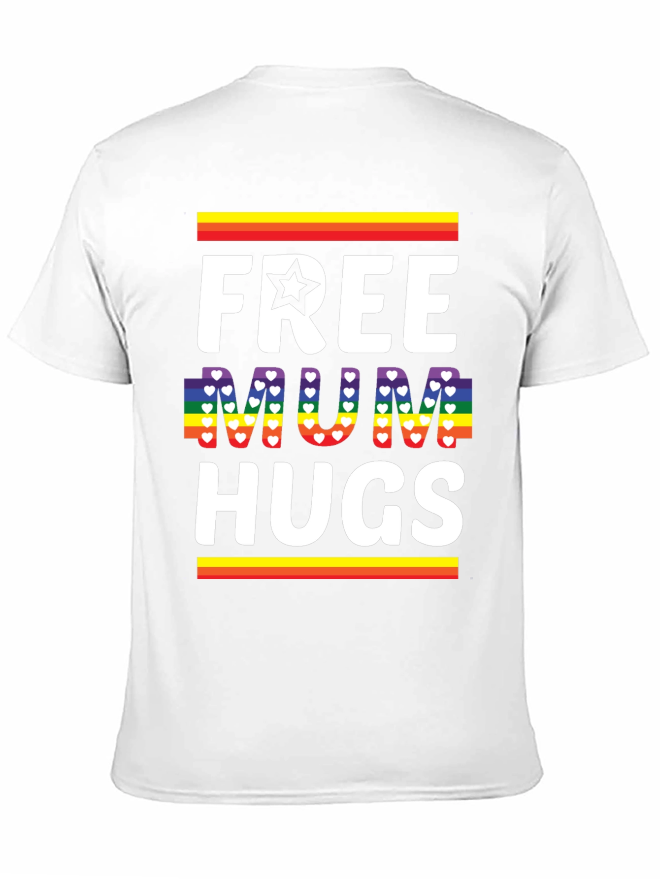 Free Mum Hugs T-Shirt - Pride Rainbow Love