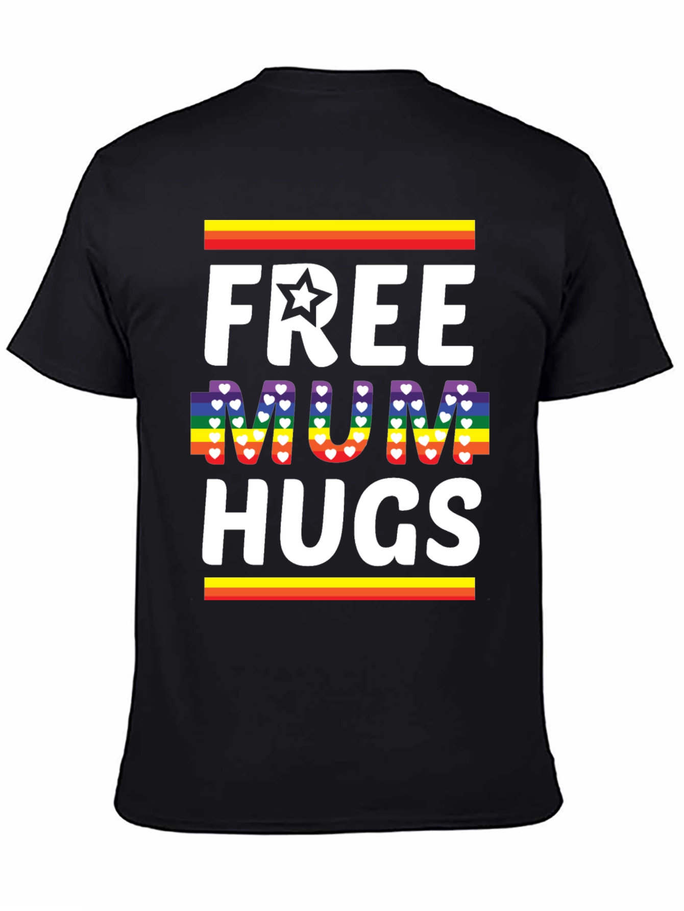 Free Mum Hugs T-Shirt - Pride Rainbow Love