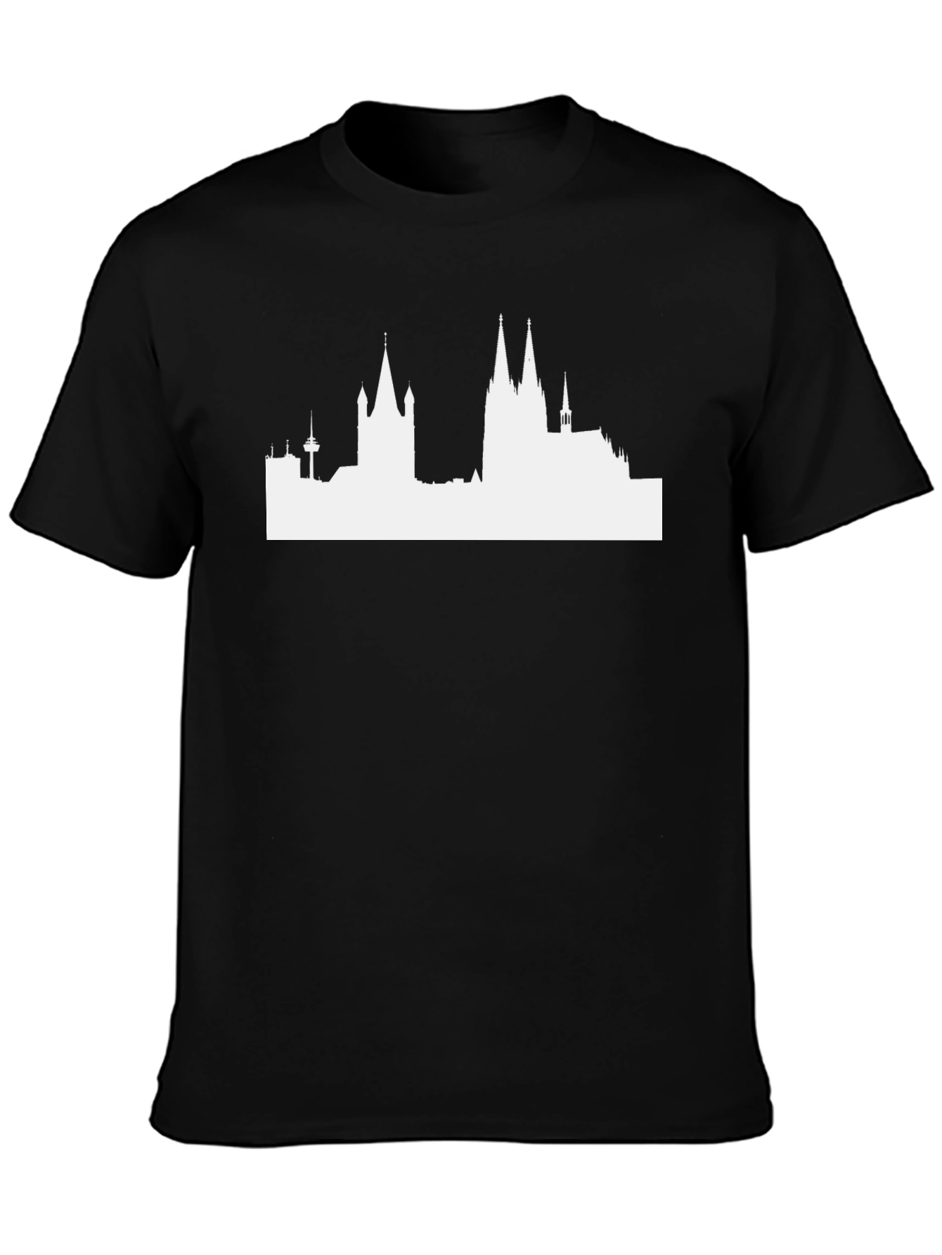 City Skyline Graphic Tee - Black