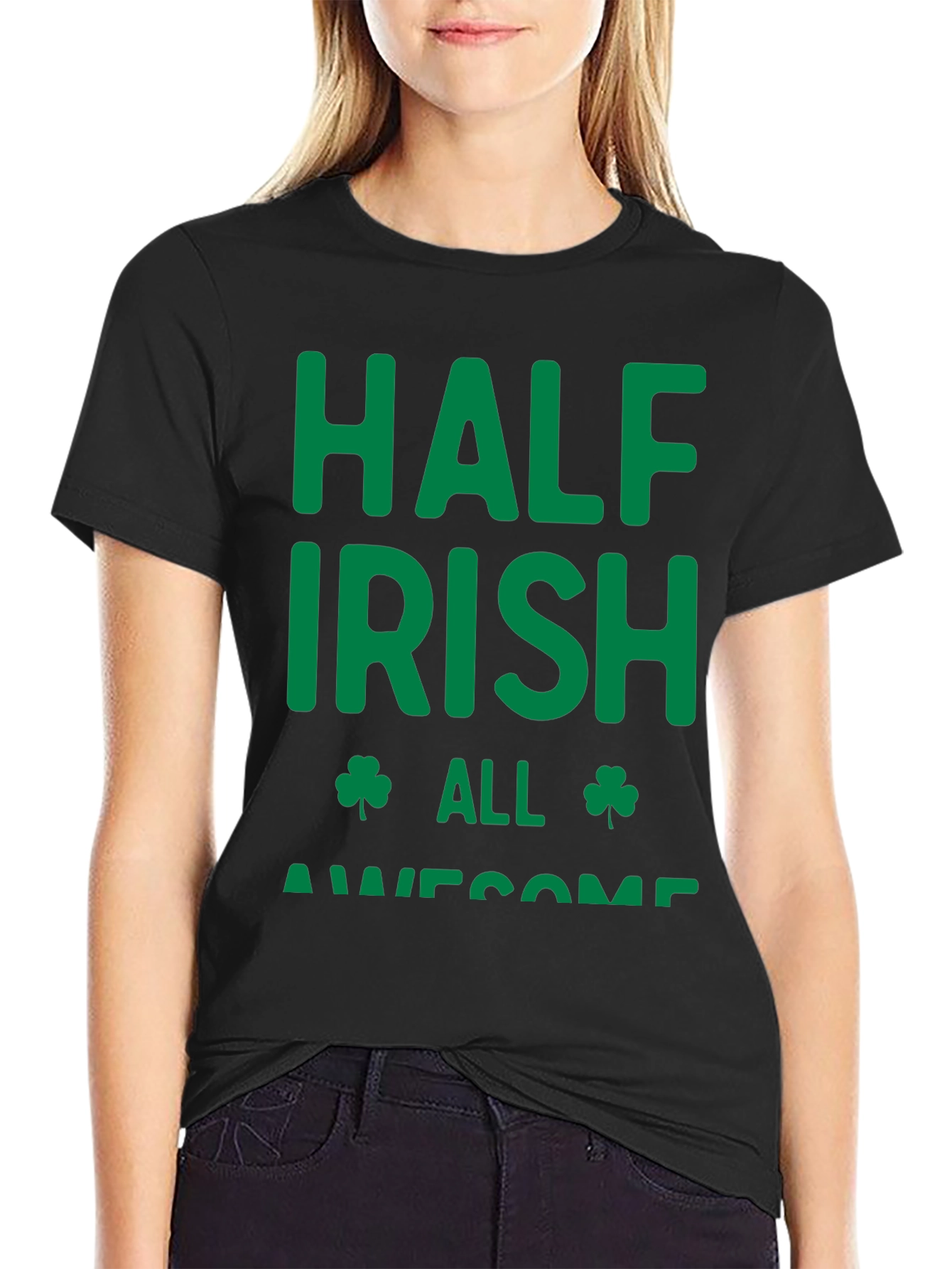 Half Irish All Awesome Graphic T-Shirt