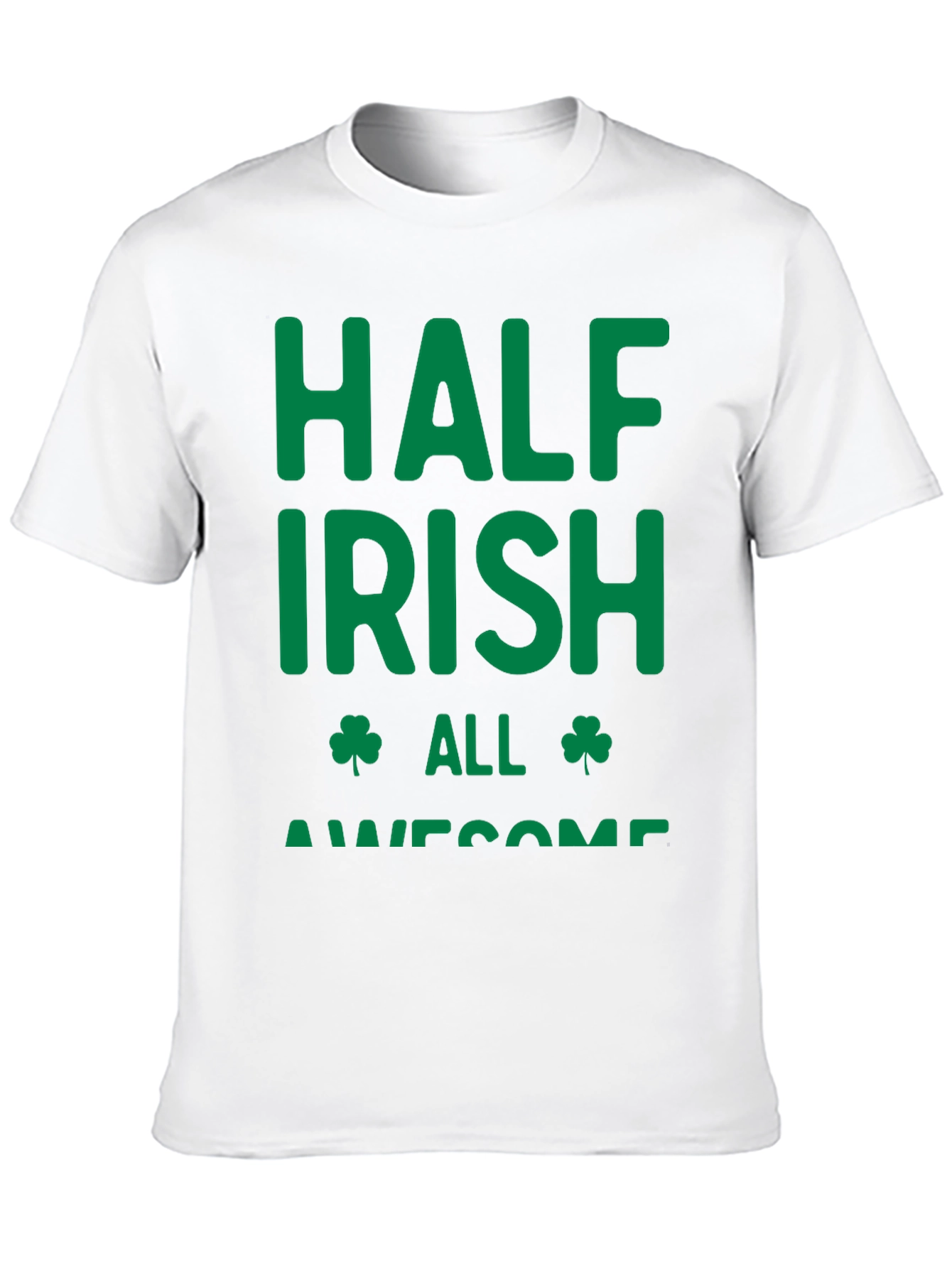 Half Irish All Awesome Graphic T-Shirt
