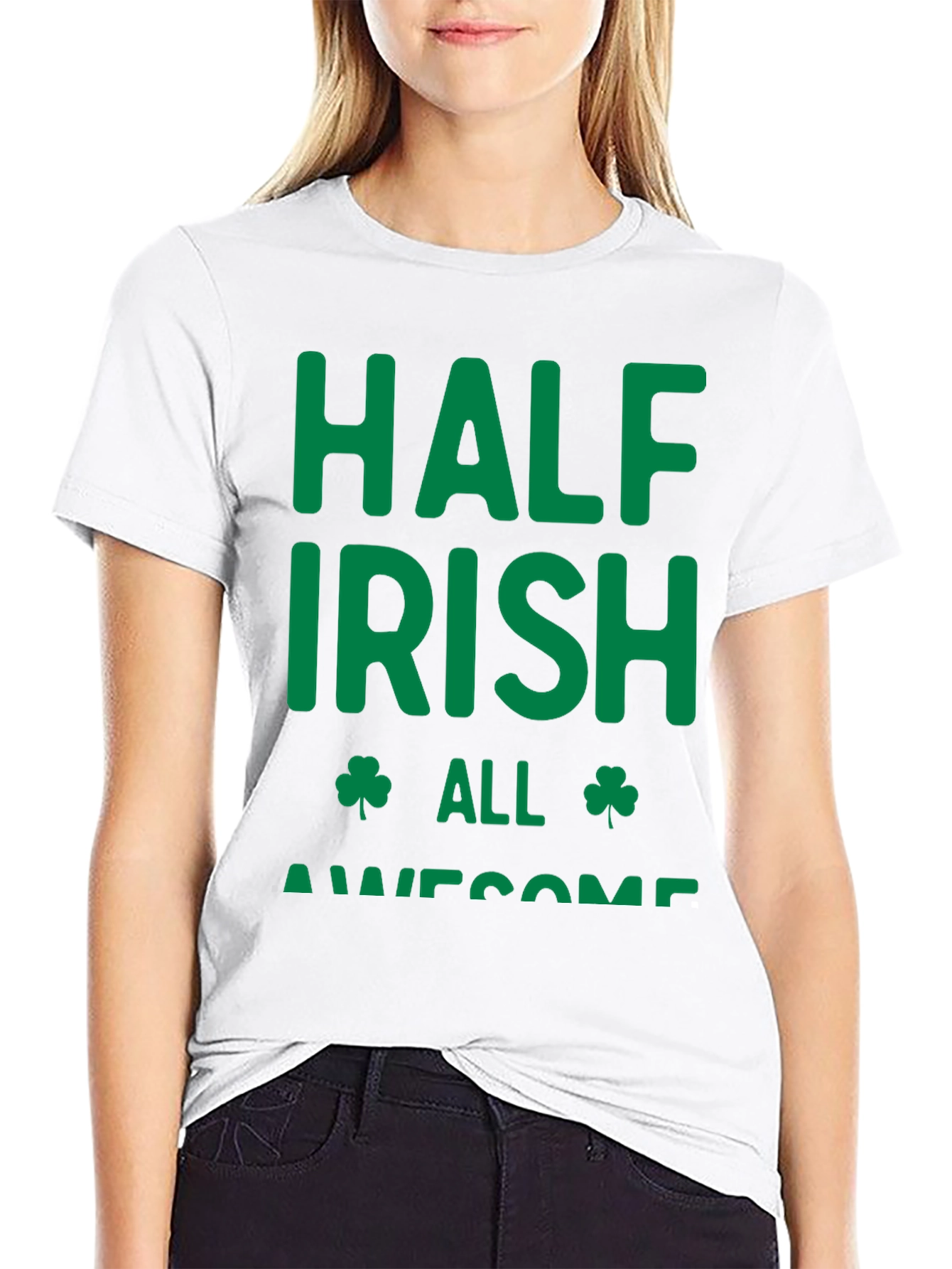 Half Irish All Awesome Graphic T-Shirt