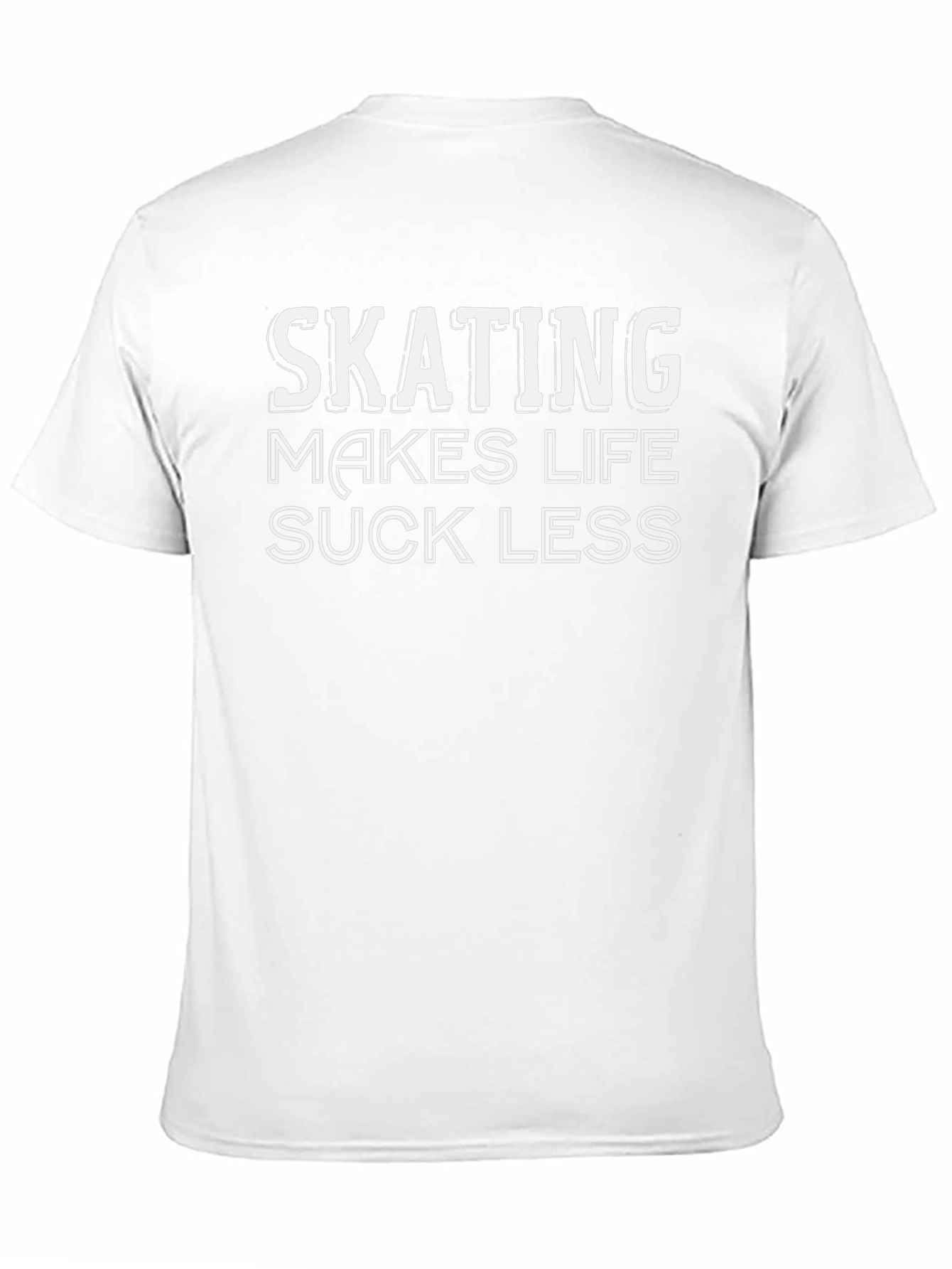 Skating Makes Life Suck Less Black Graphic Tee