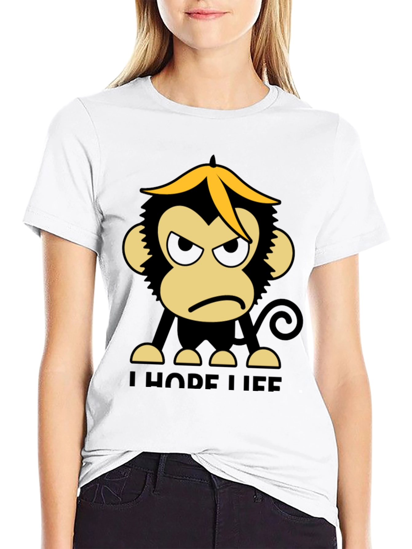 Funny Angry Monkey Graphic T-Shirt