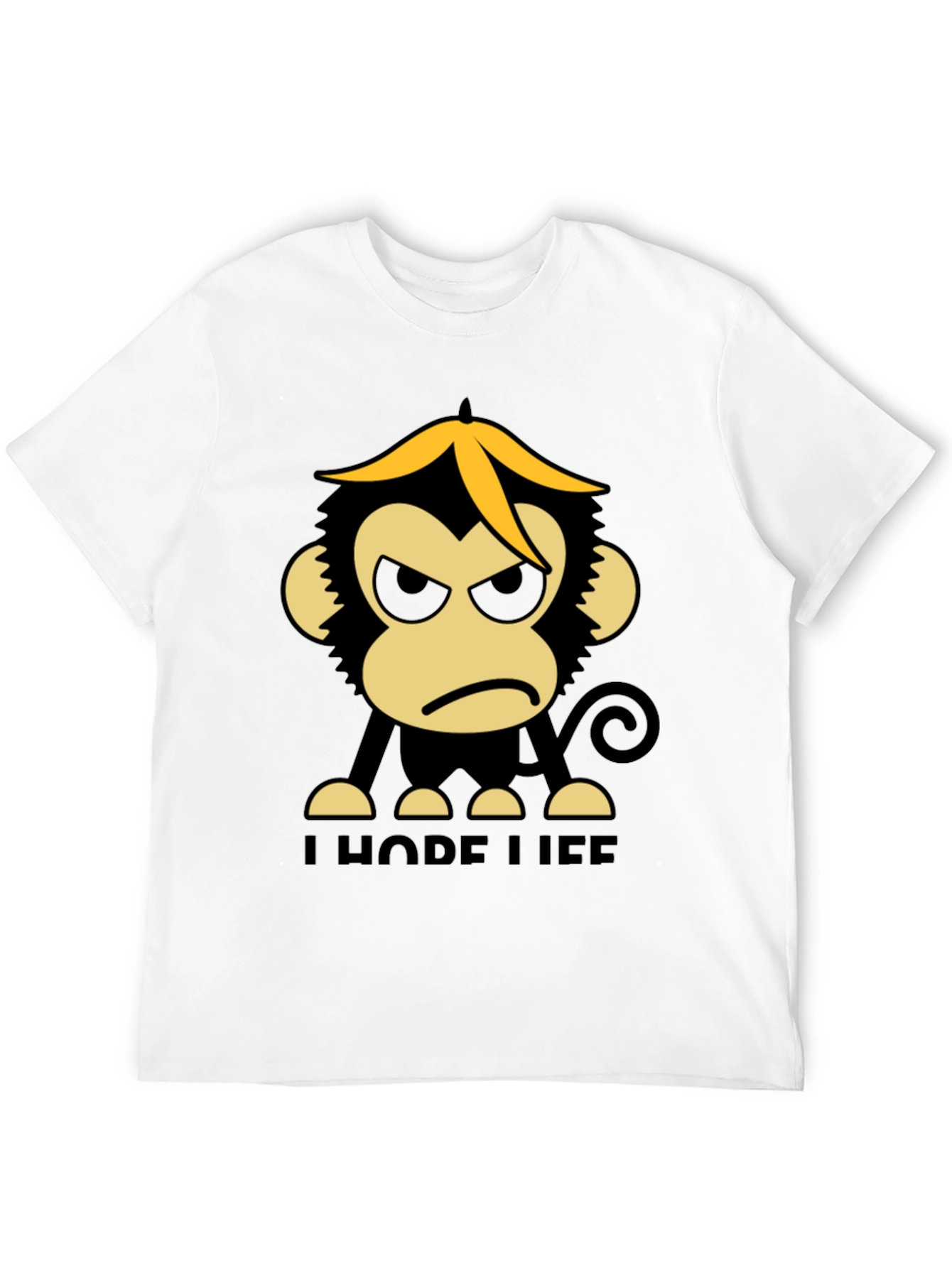Funny Angry Monkey Graphic T-Shirt