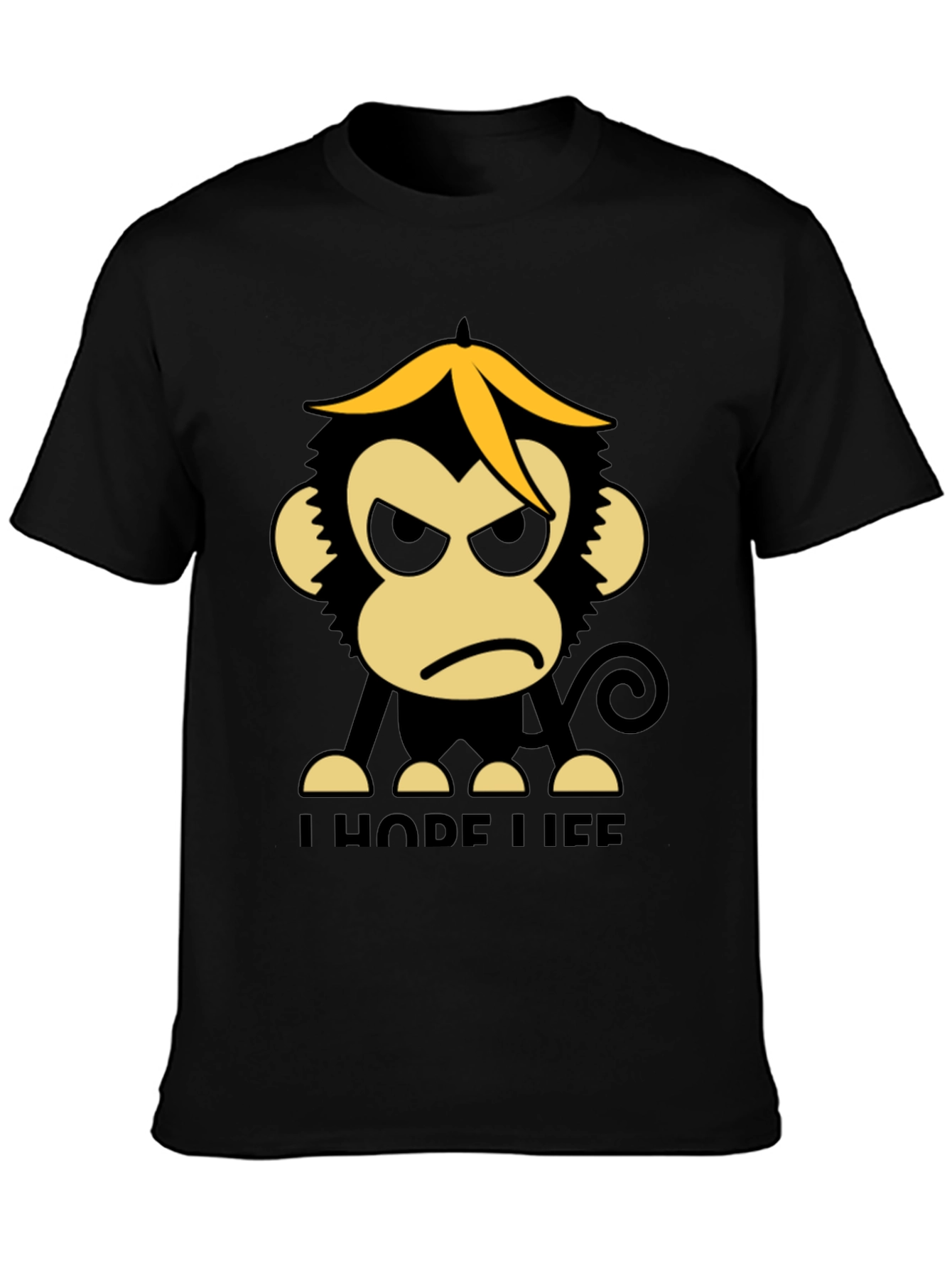 Funny Angry Monkey Graphic T-Shirt