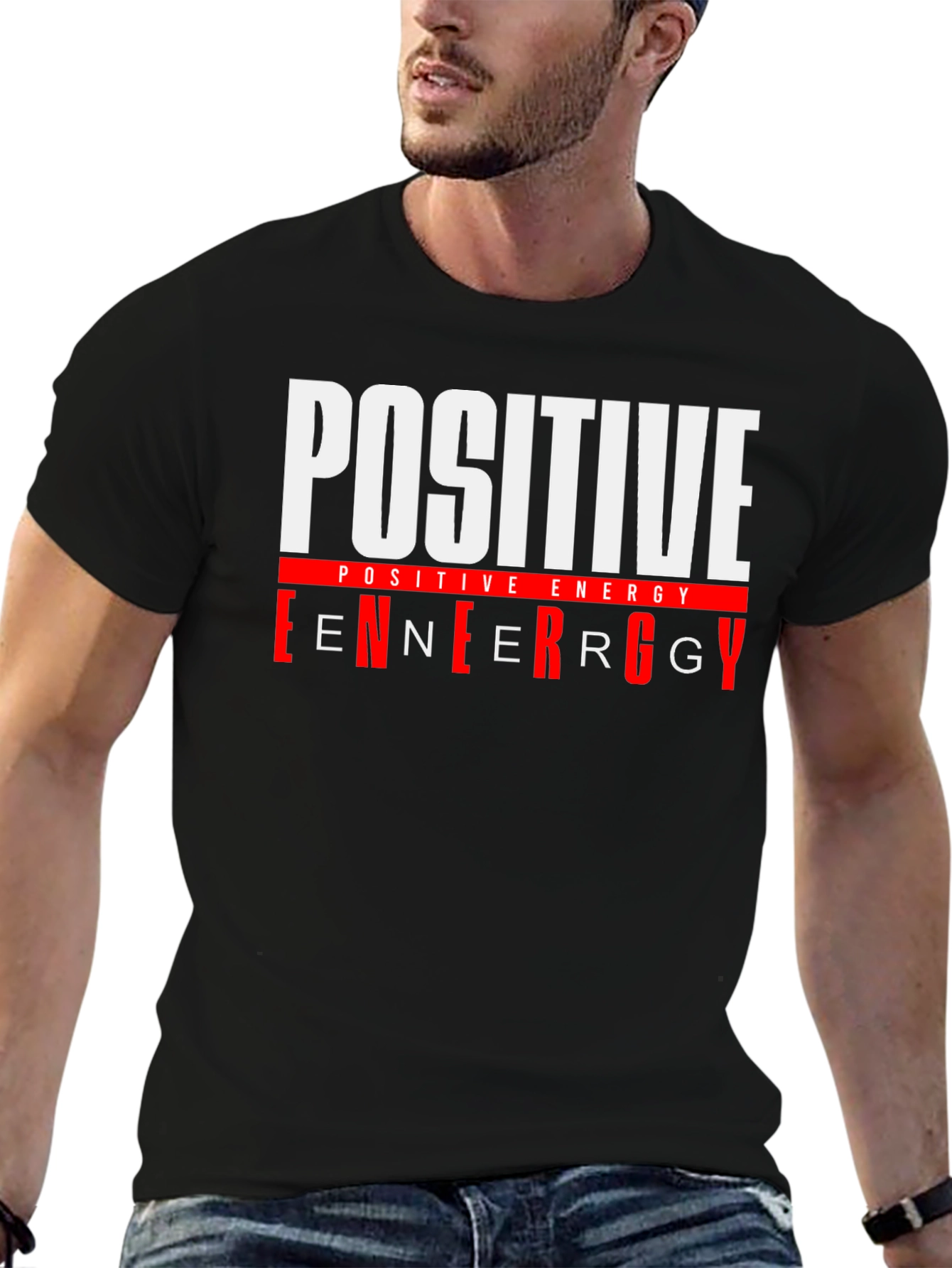 Positive Energy Black Graphic Tee
