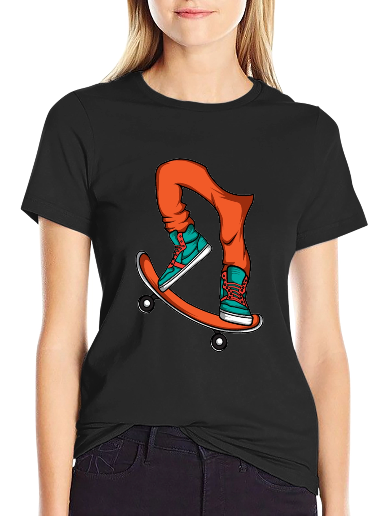 Skateboarding Graphic Tee - Cool Casual Wear