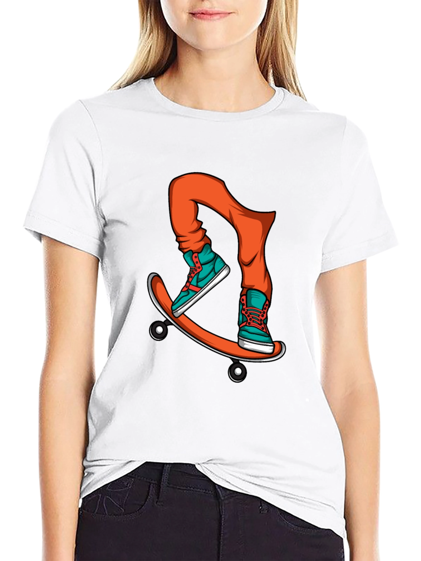 Skateboarding Graphic Tee - Cool Casual Wear