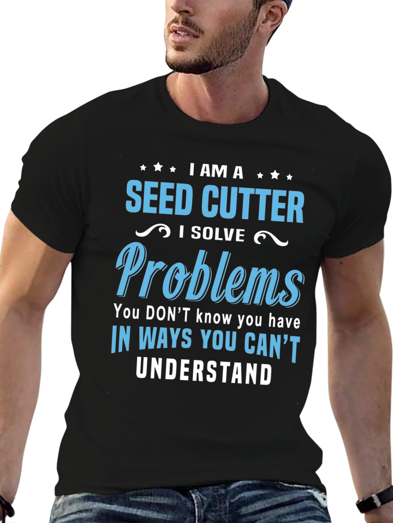 Seed Cutter T-Shirt - I Solve Problems Tee