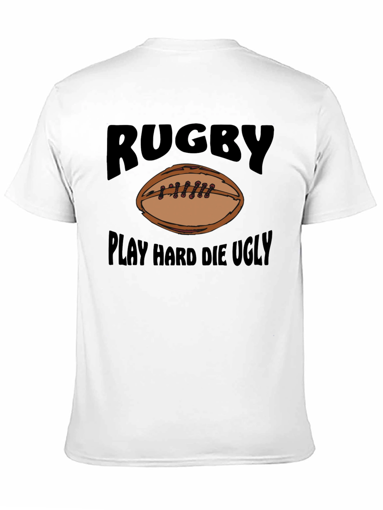 Rugby Play Hard Graphic T-Shirt