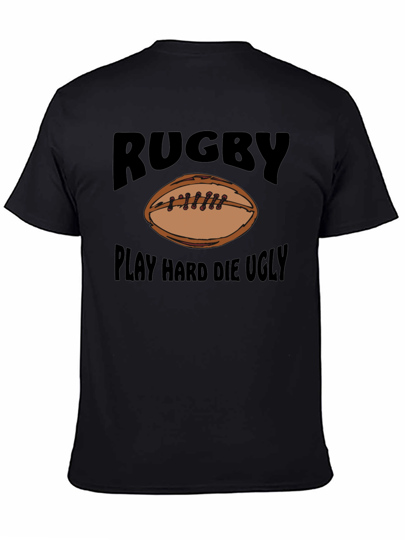 Rugby Play Hard Graphic T-Shirt