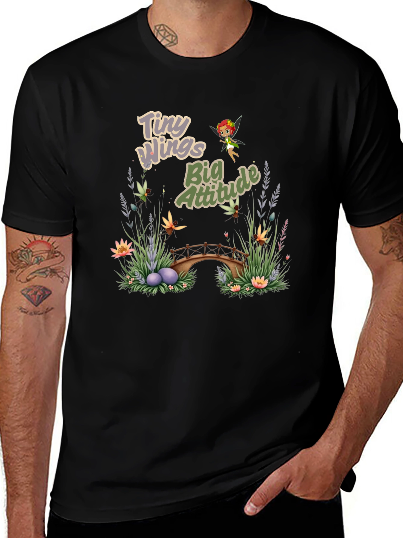 Tiny Wings Big Attitude Graphic Tee