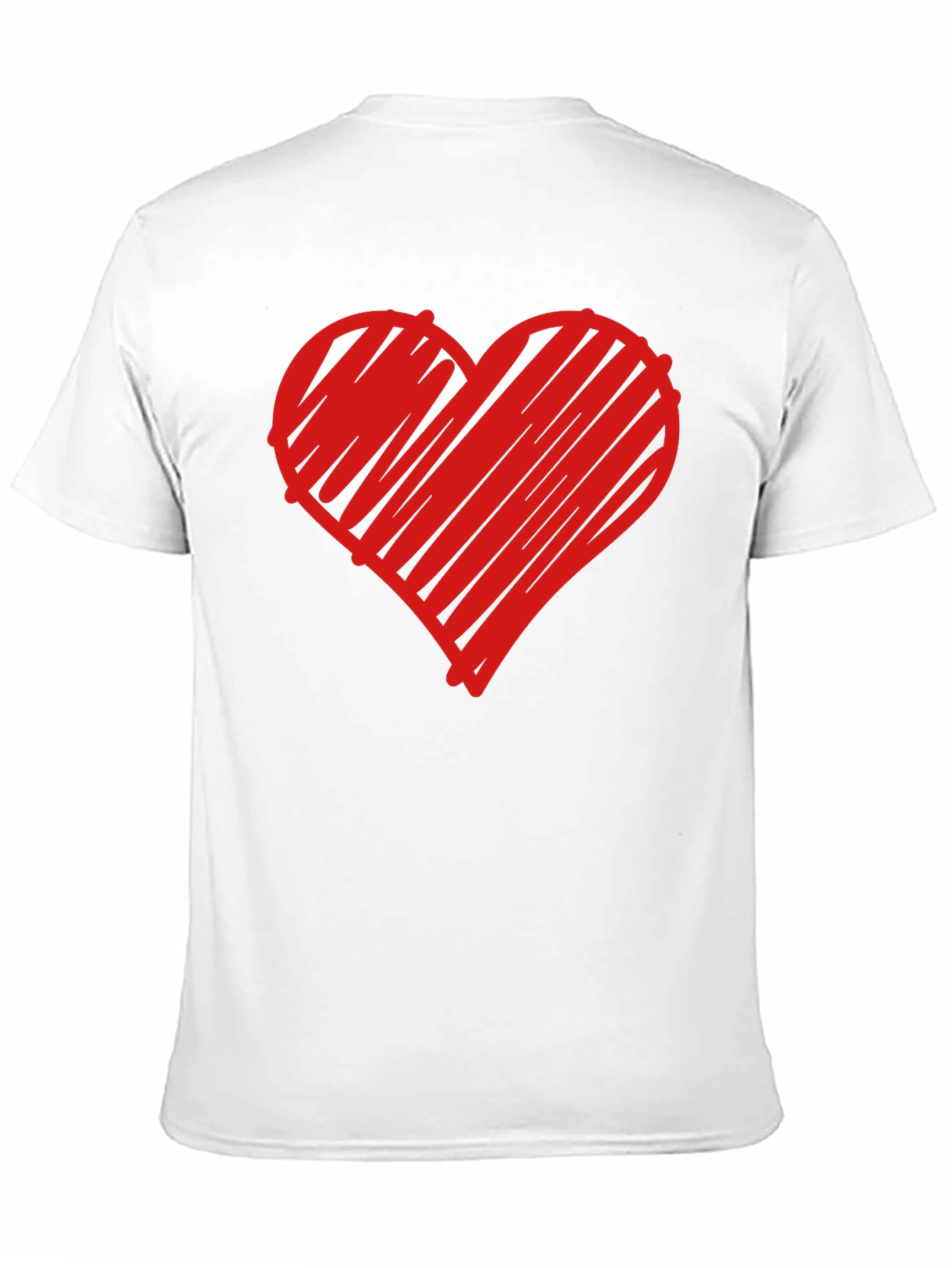 Heart Graphic Tee - Trendy Black T-Shirt