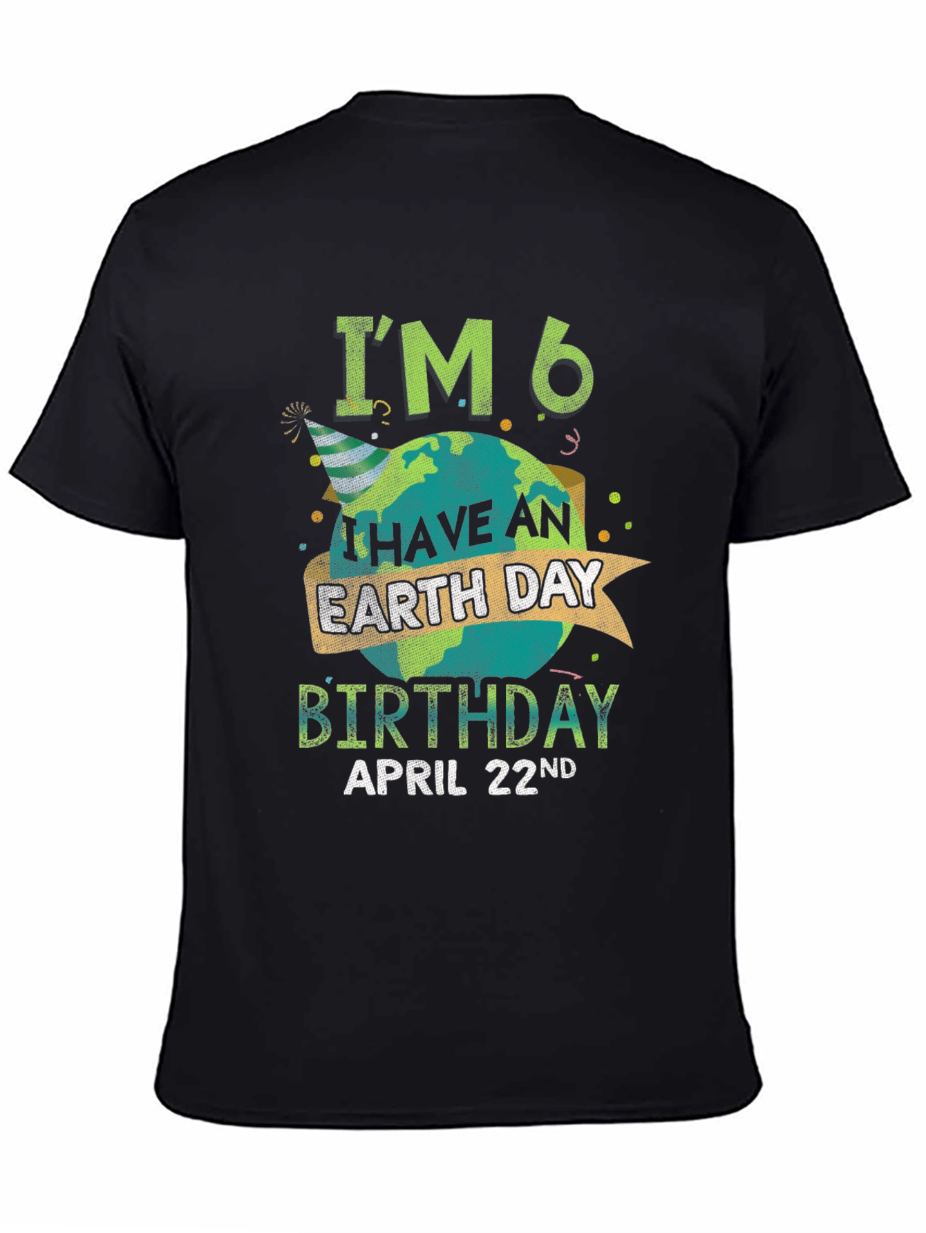 Earth Day Birthday Shirt - 6 Years Old