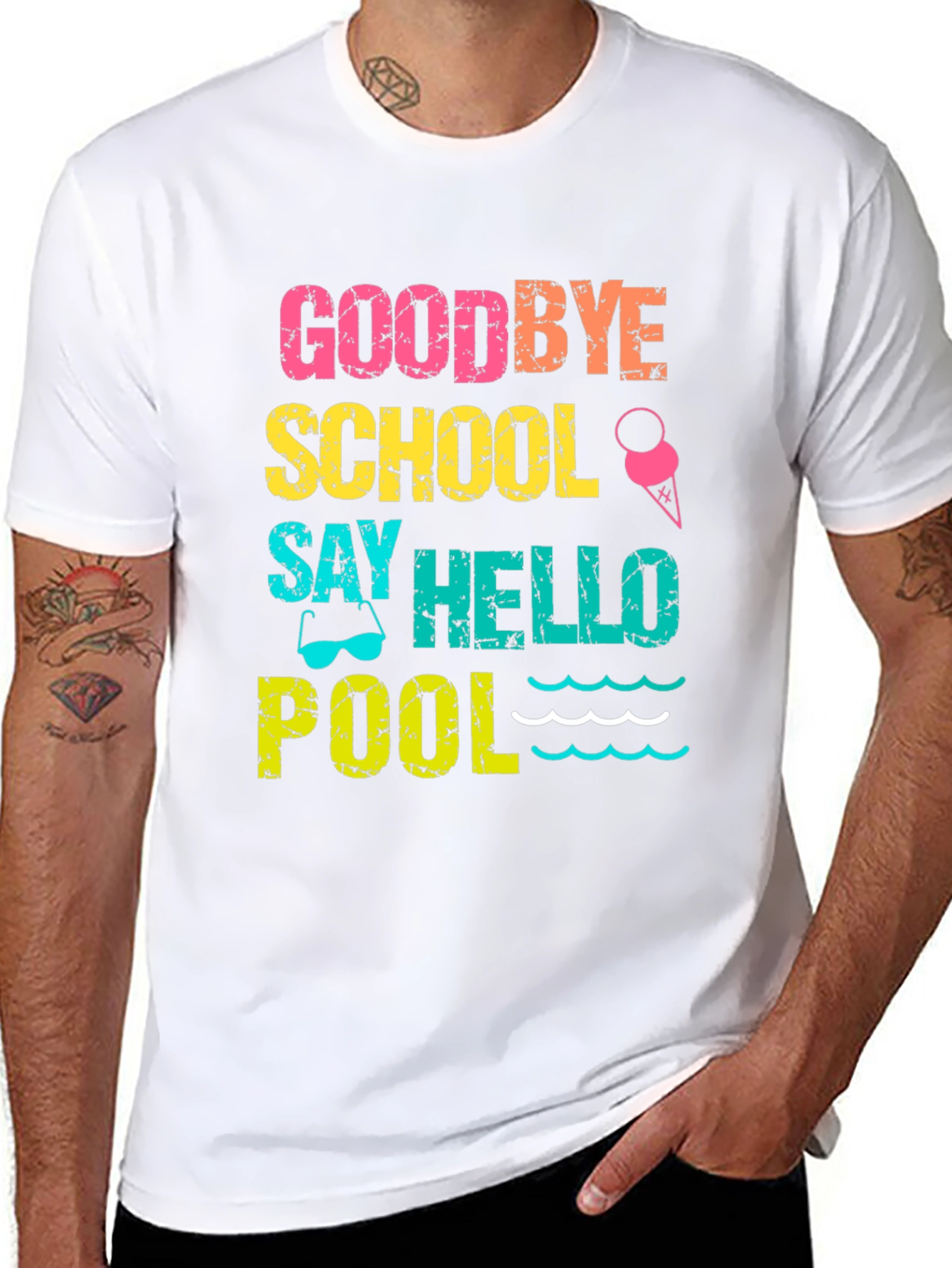 Goodbye School Hello Pool T-Shirt