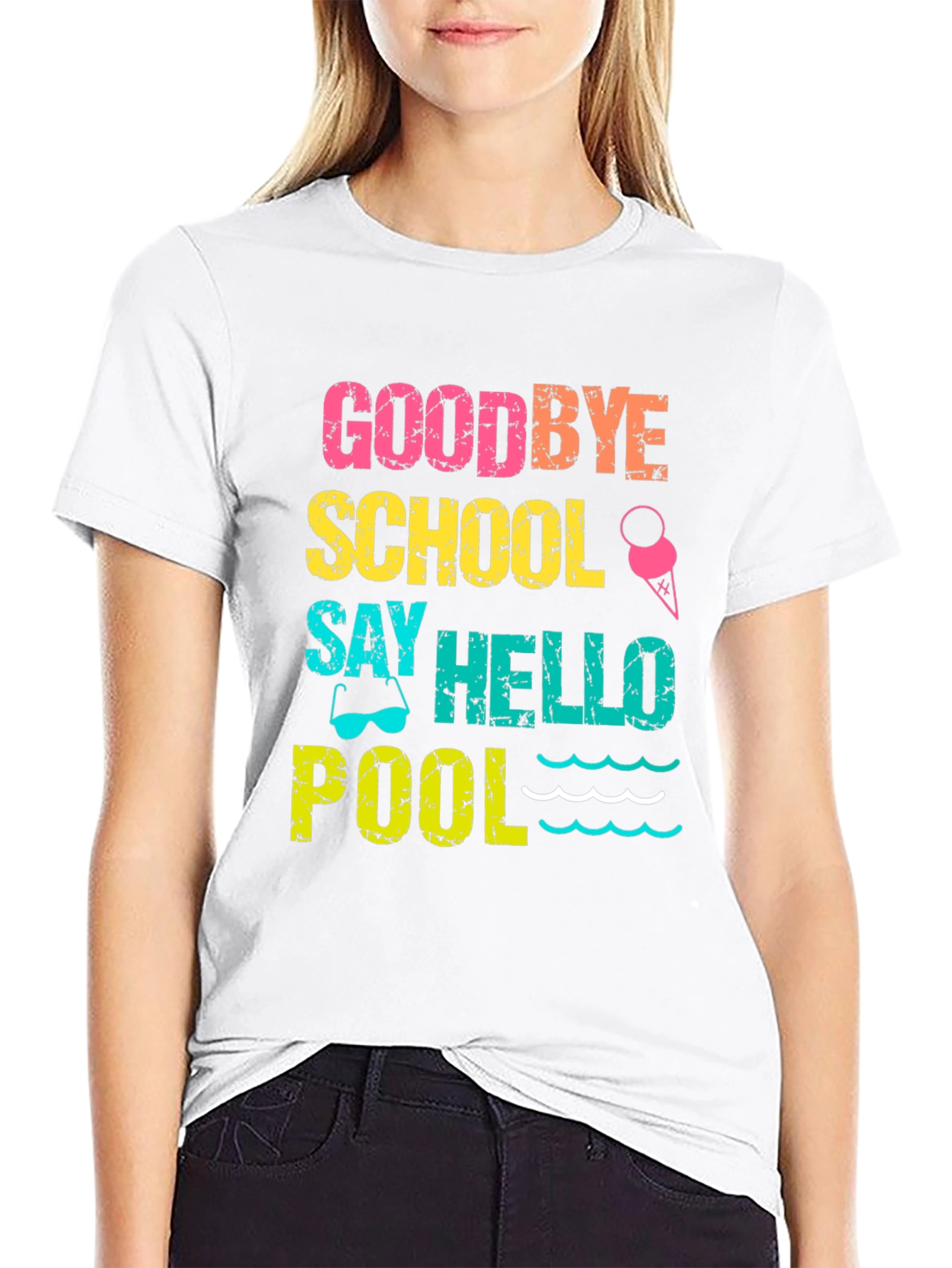 Goodbye School Hello Pool T-Shirt