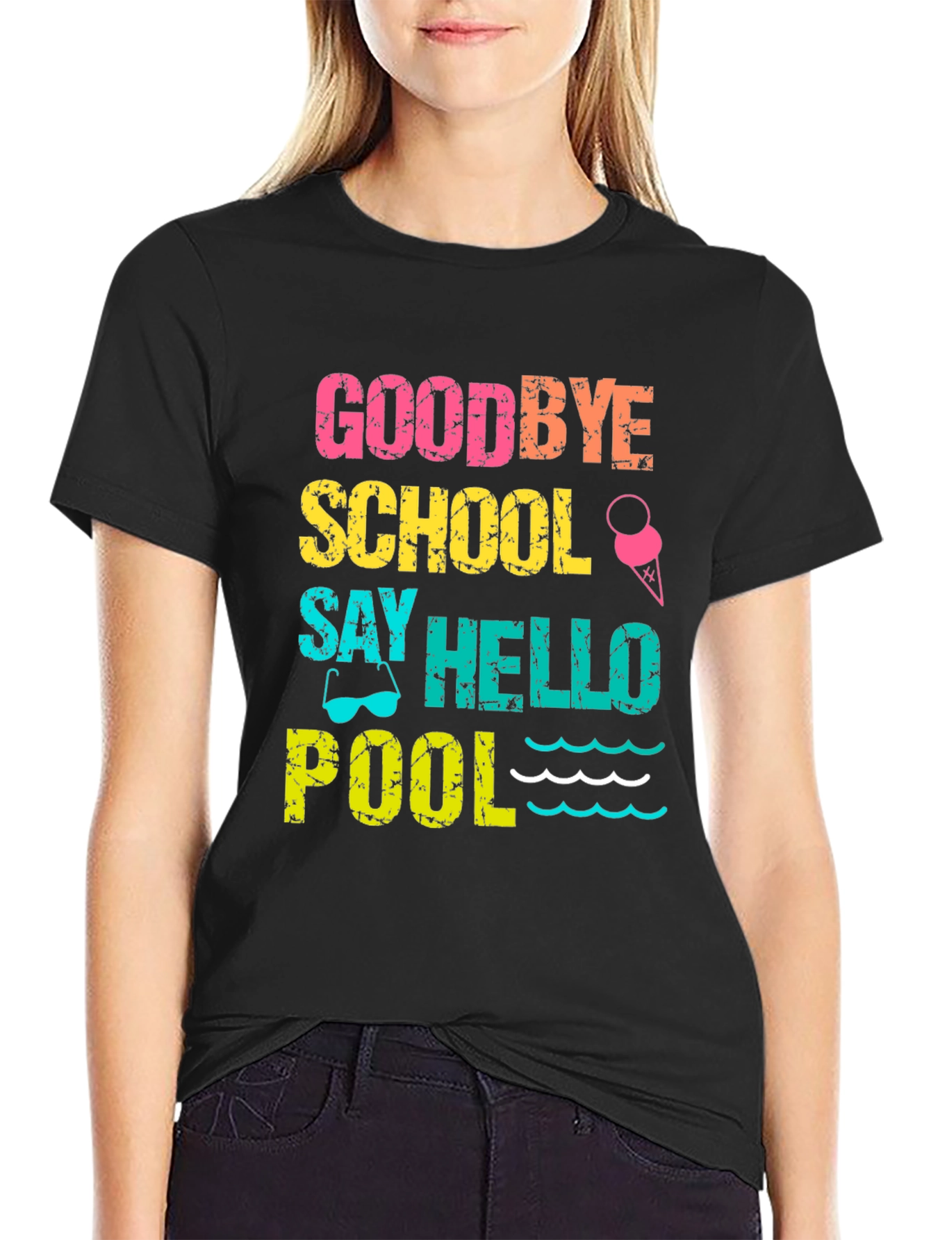 Goodbye School Hello Pool T-Shirt