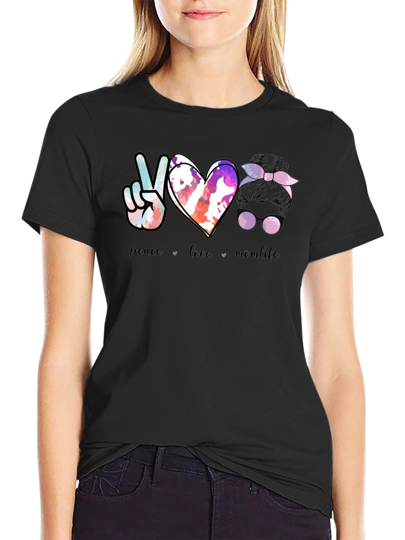 Peace Love Momlife T-Shirt