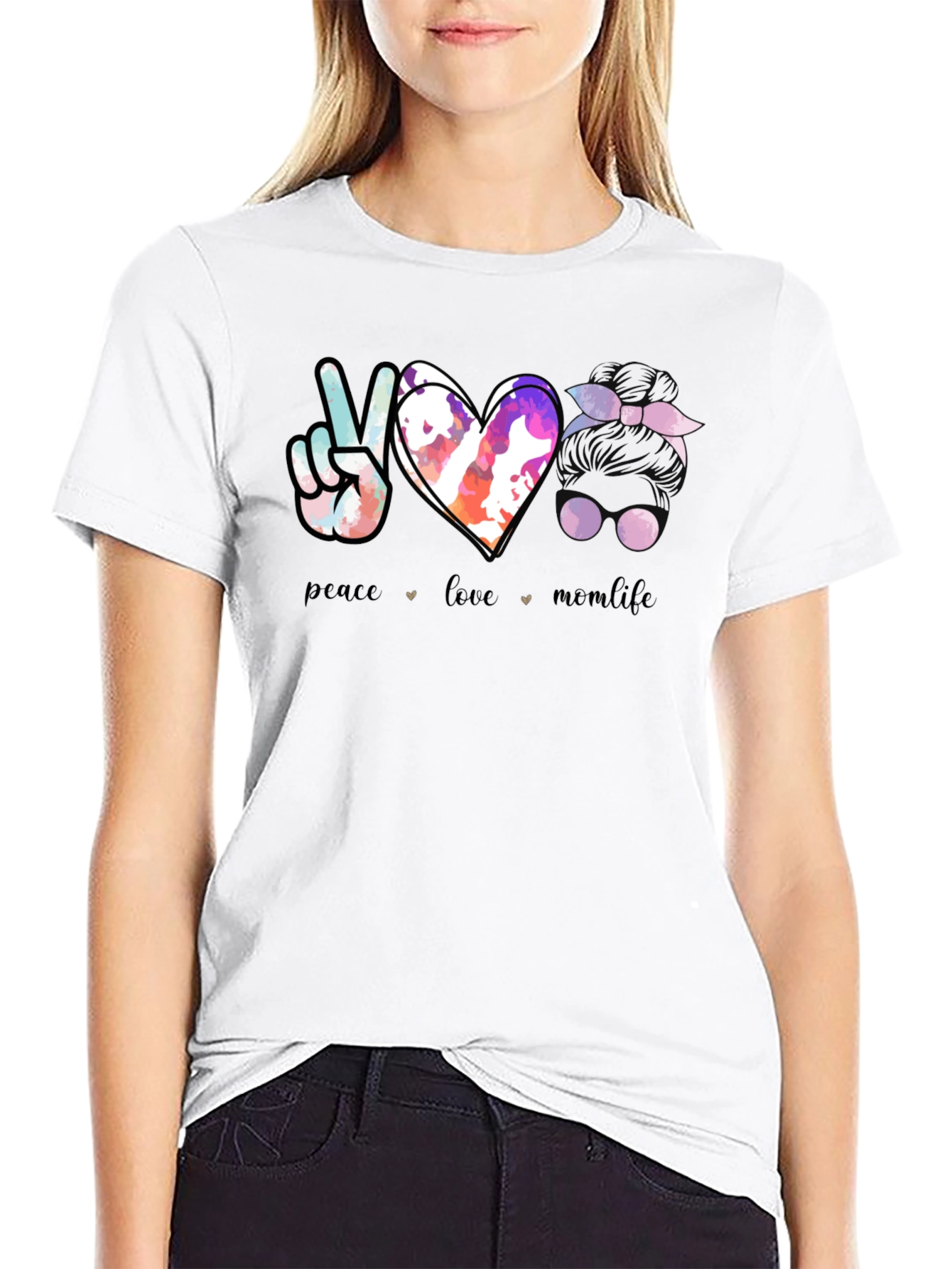 Peace Love Momlife T-Shirt