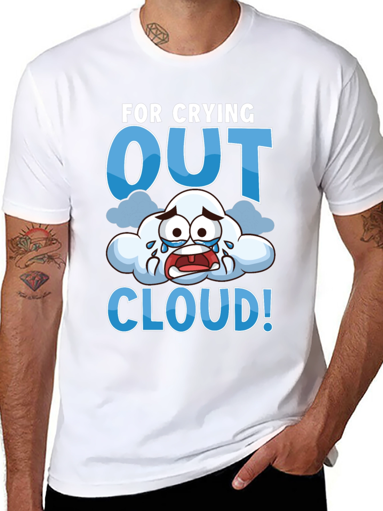 Crying Out Cloud T-Shirt - Funny Weather Tee