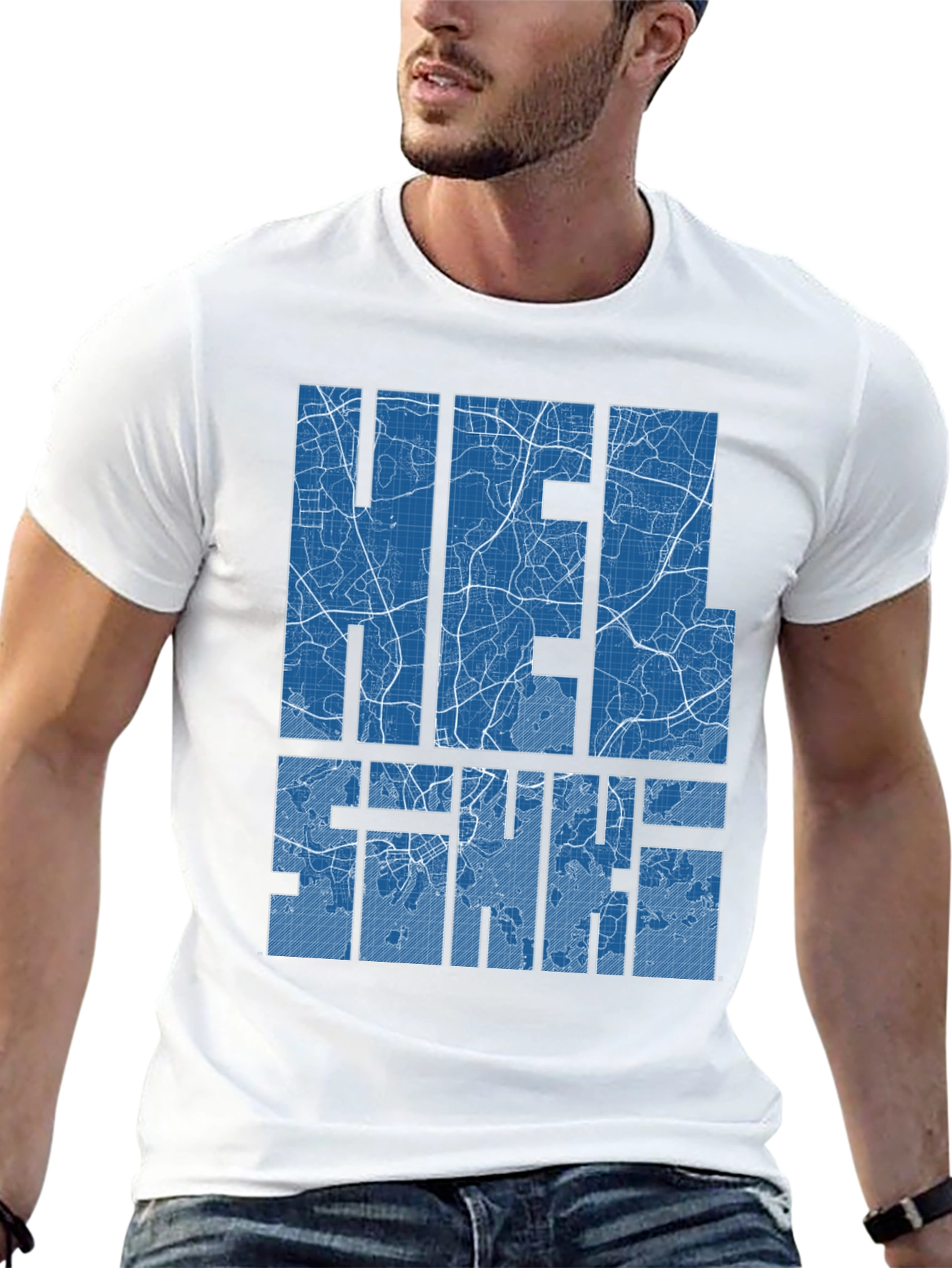 Helsinki Map Graphic T-Shirt