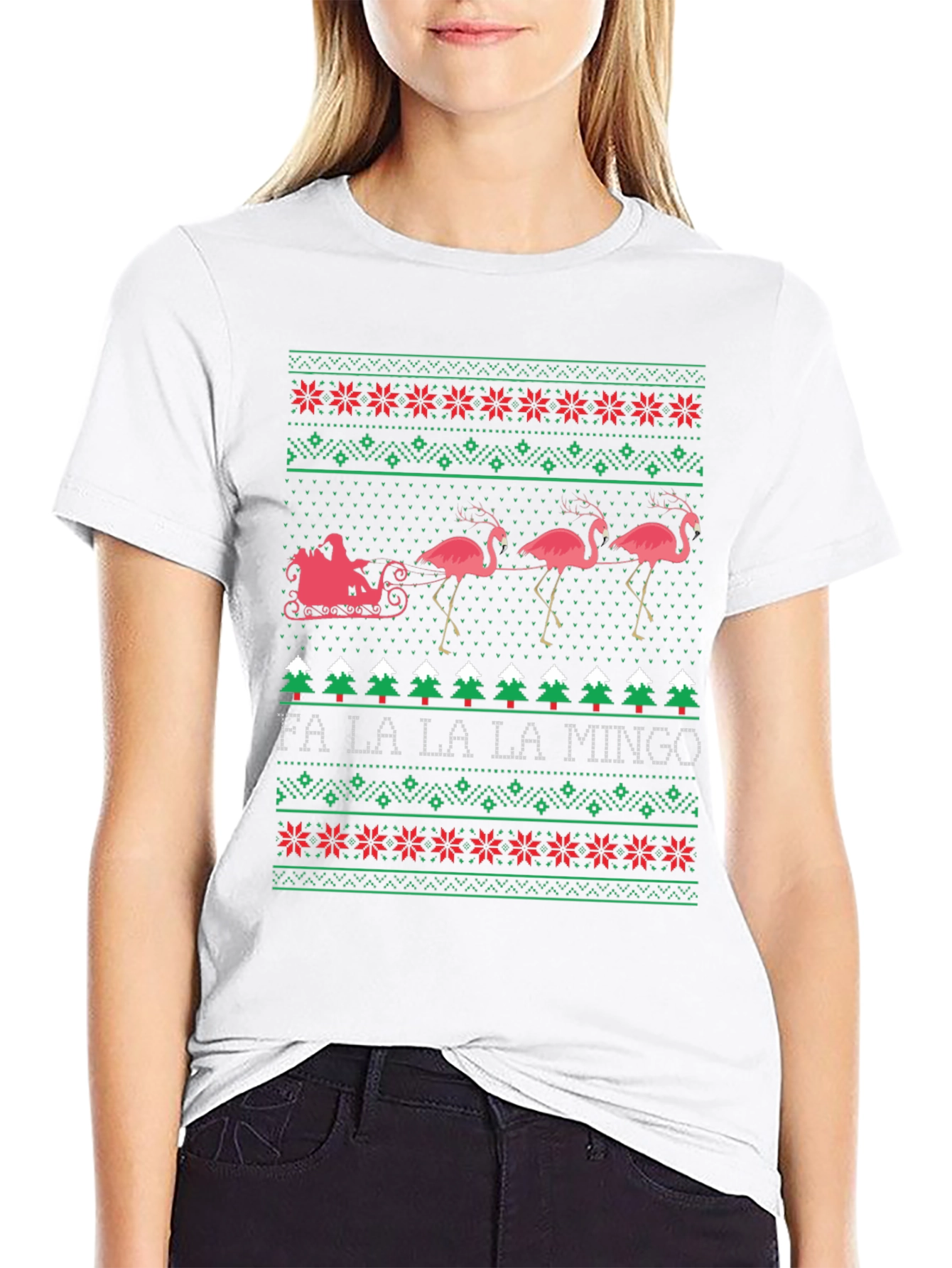 Fa La La La Mingo Christmas Ugly Sweater T-Shirt