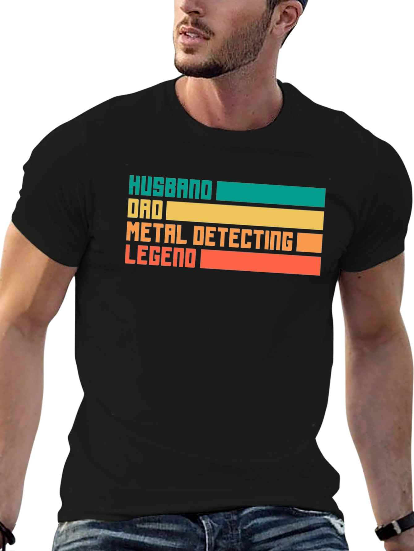 Husband Dad Metal Detecting Legend T-Shirt