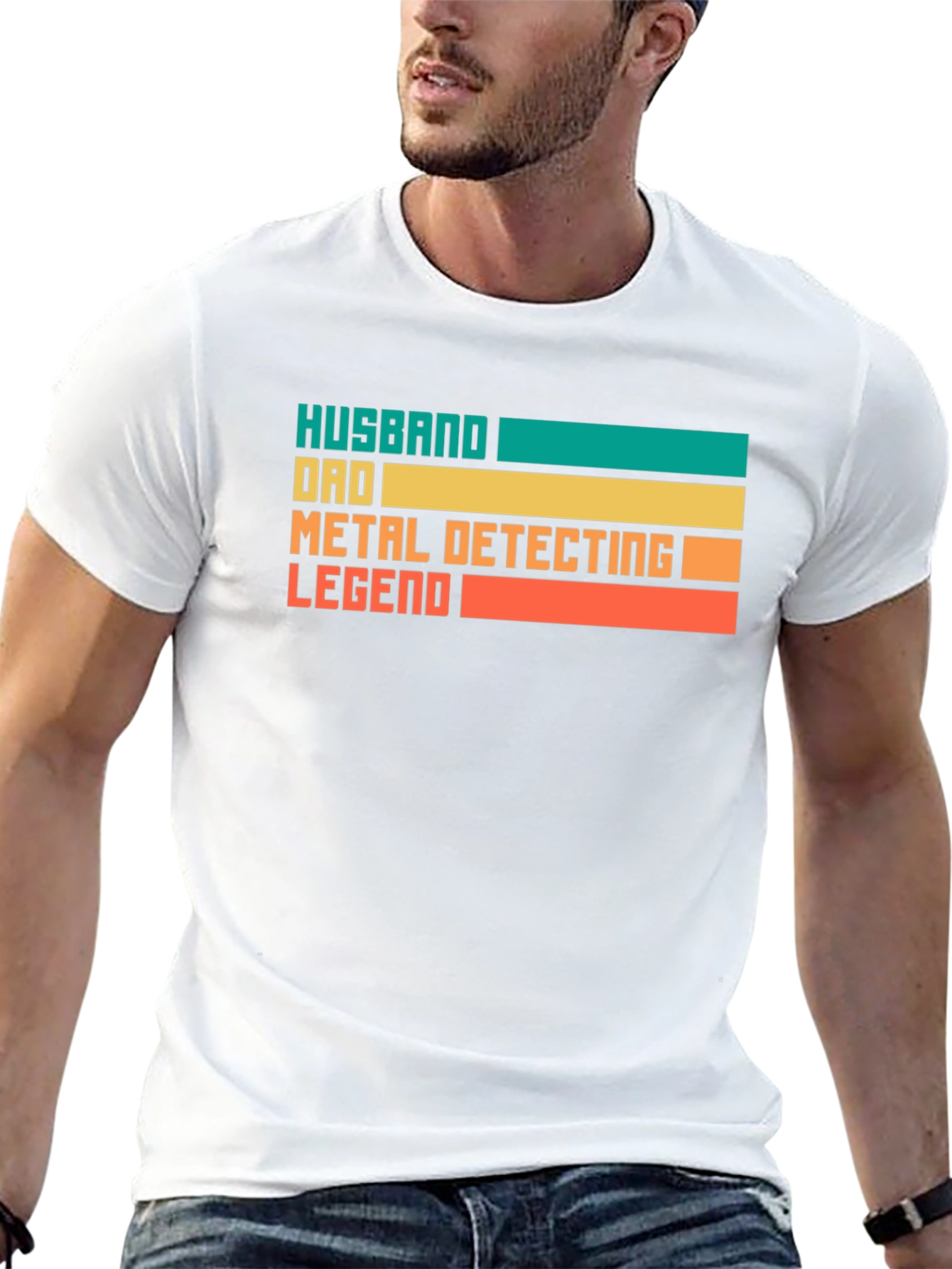 Husband Dad Metal Detecting Legend T-Shirt