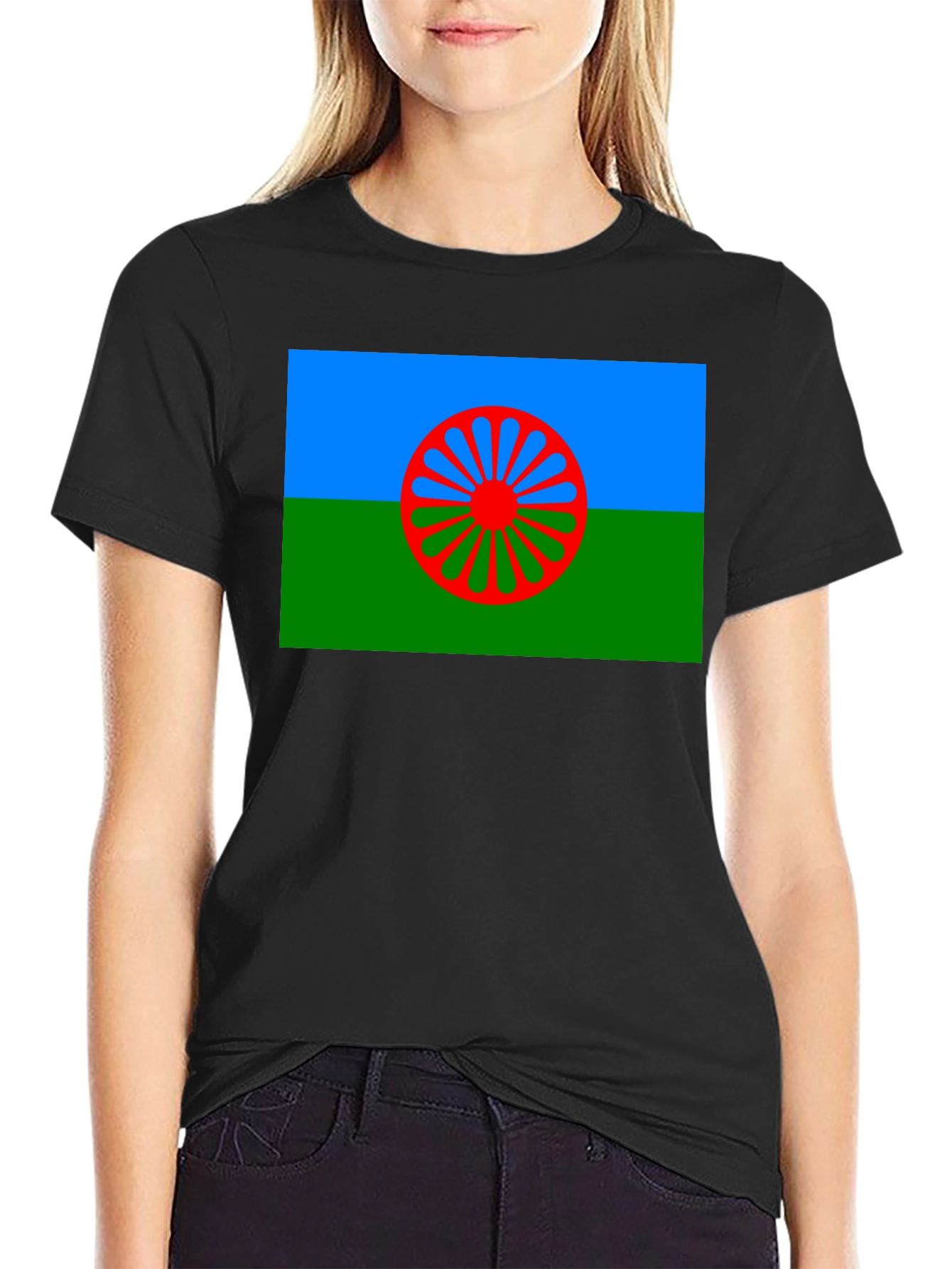 Roma Flag T-Shirt - International Romani Day