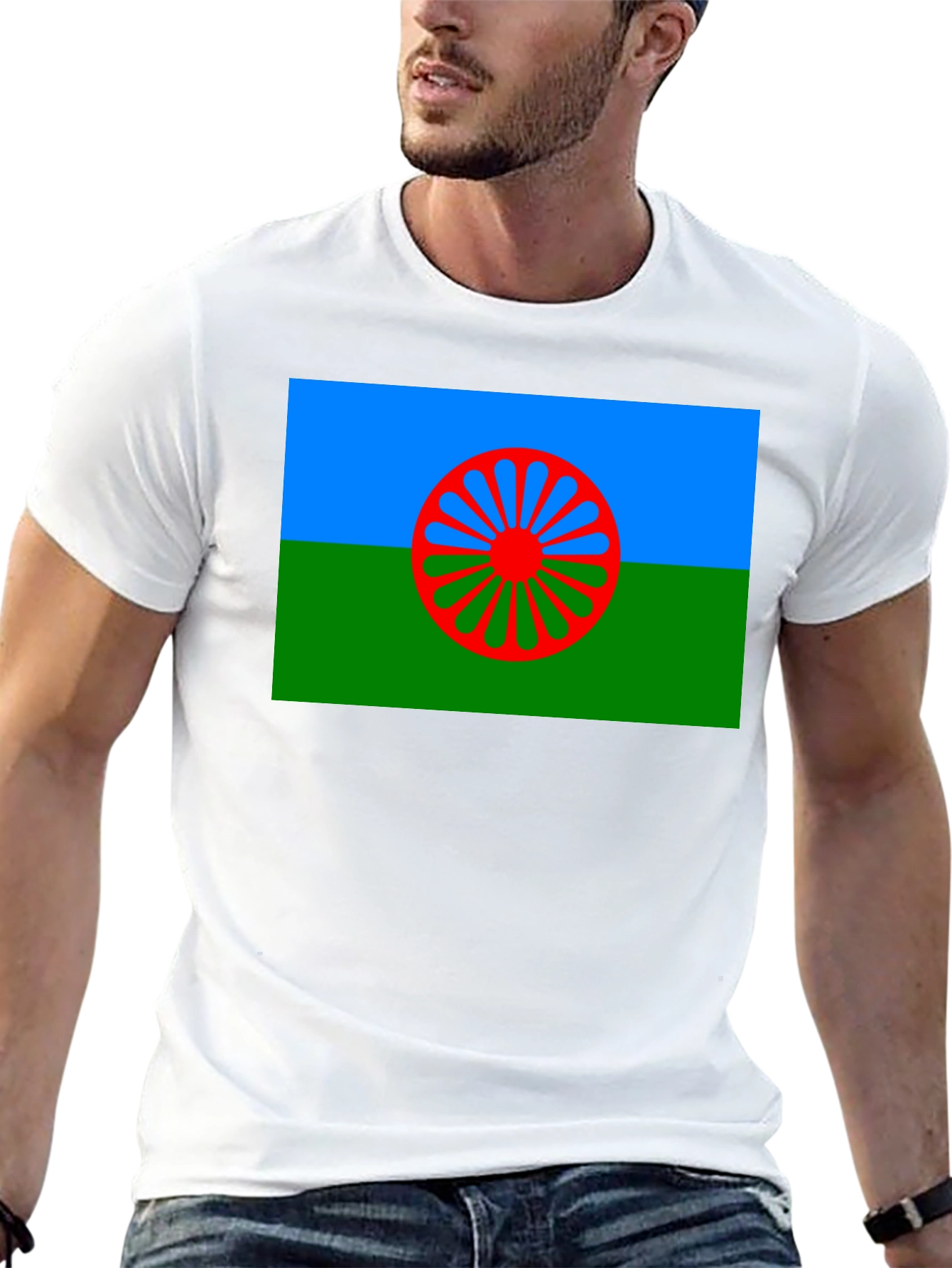 Roma Flag T-Shirt - International Romani Day