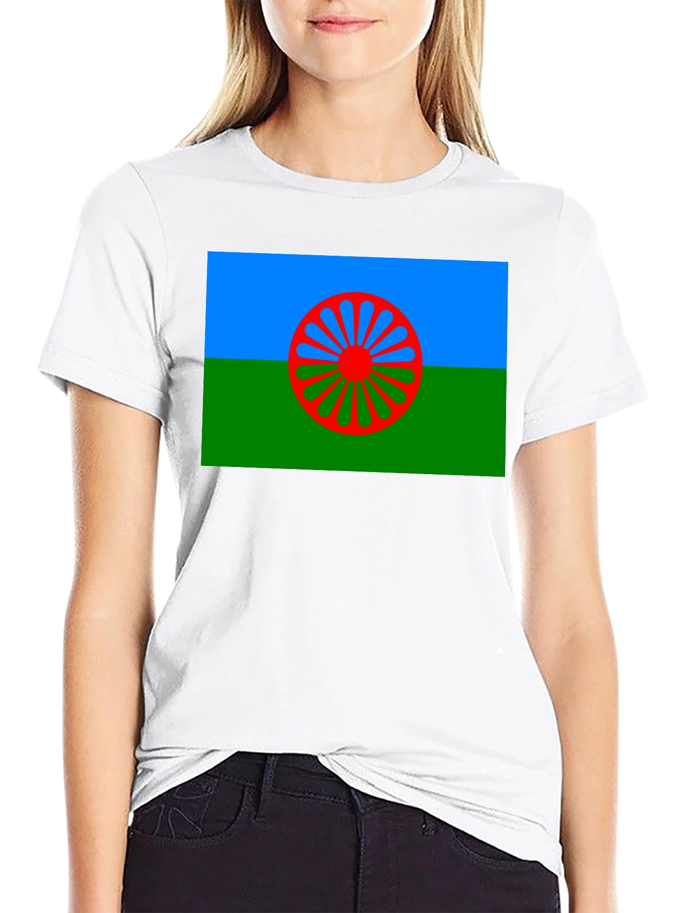 Roma Flag T-Shirt - International Romani Day