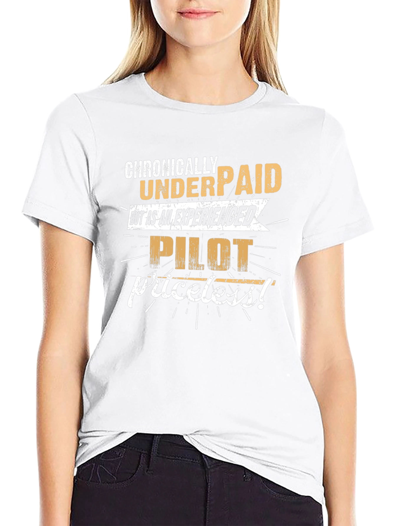 Chronically Underpaid Pilot Humor T-Shirt