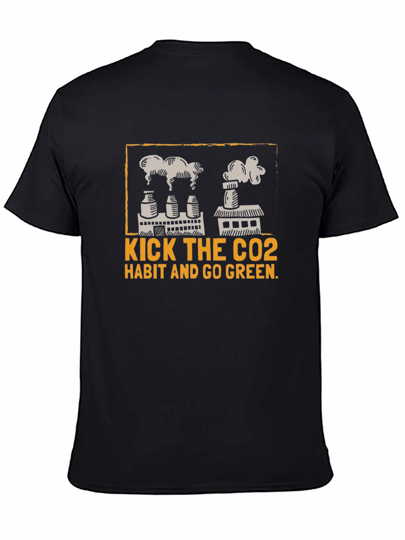 Eco-Friendly Kick The CO2 Habit Graphic T-Shirt