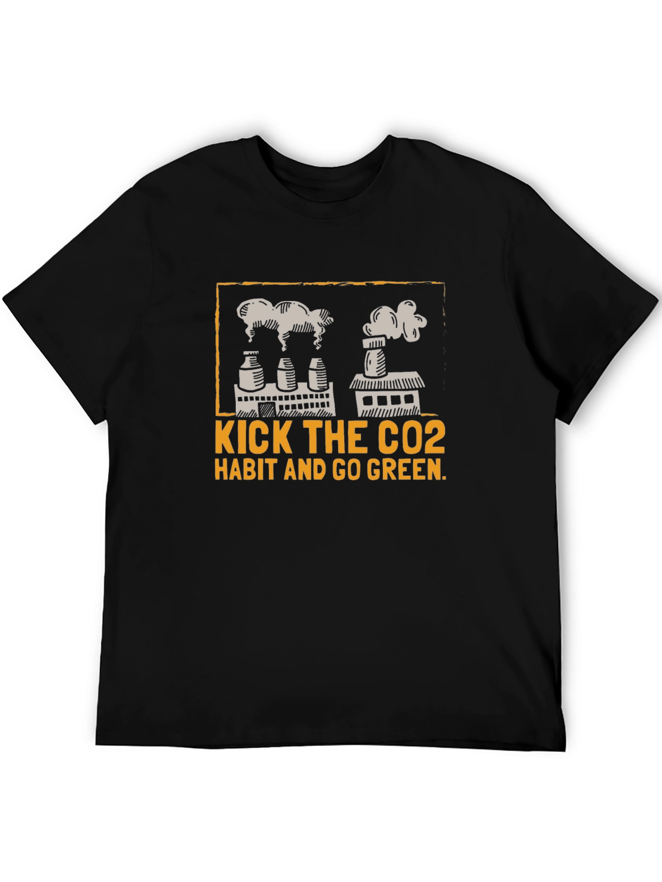 Eco-Friendly Kick The CO2 Habit Graphic T-Shirt
