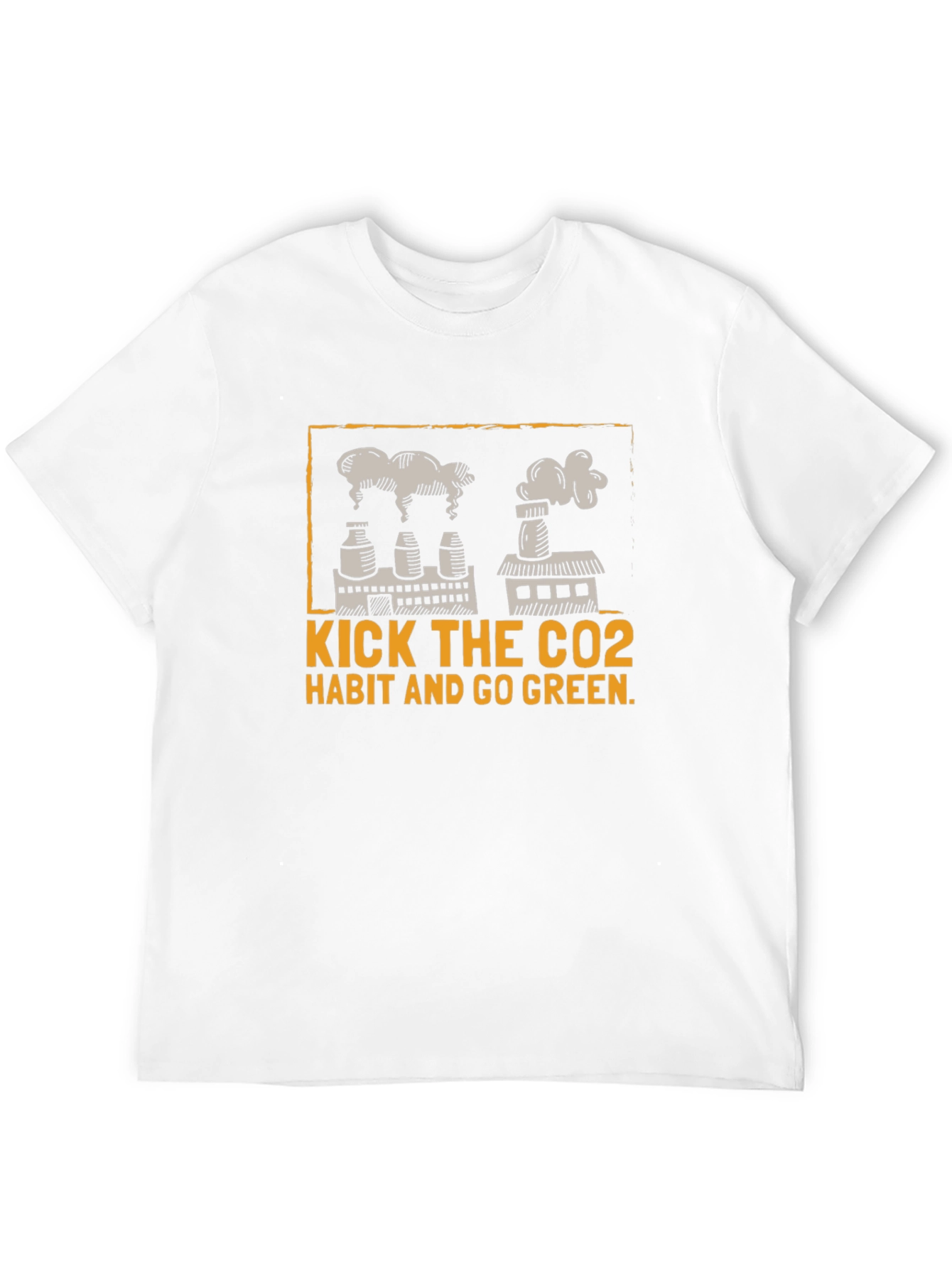 Eco-Friendly Kick The CO2 Habit Graphic T-Shirt