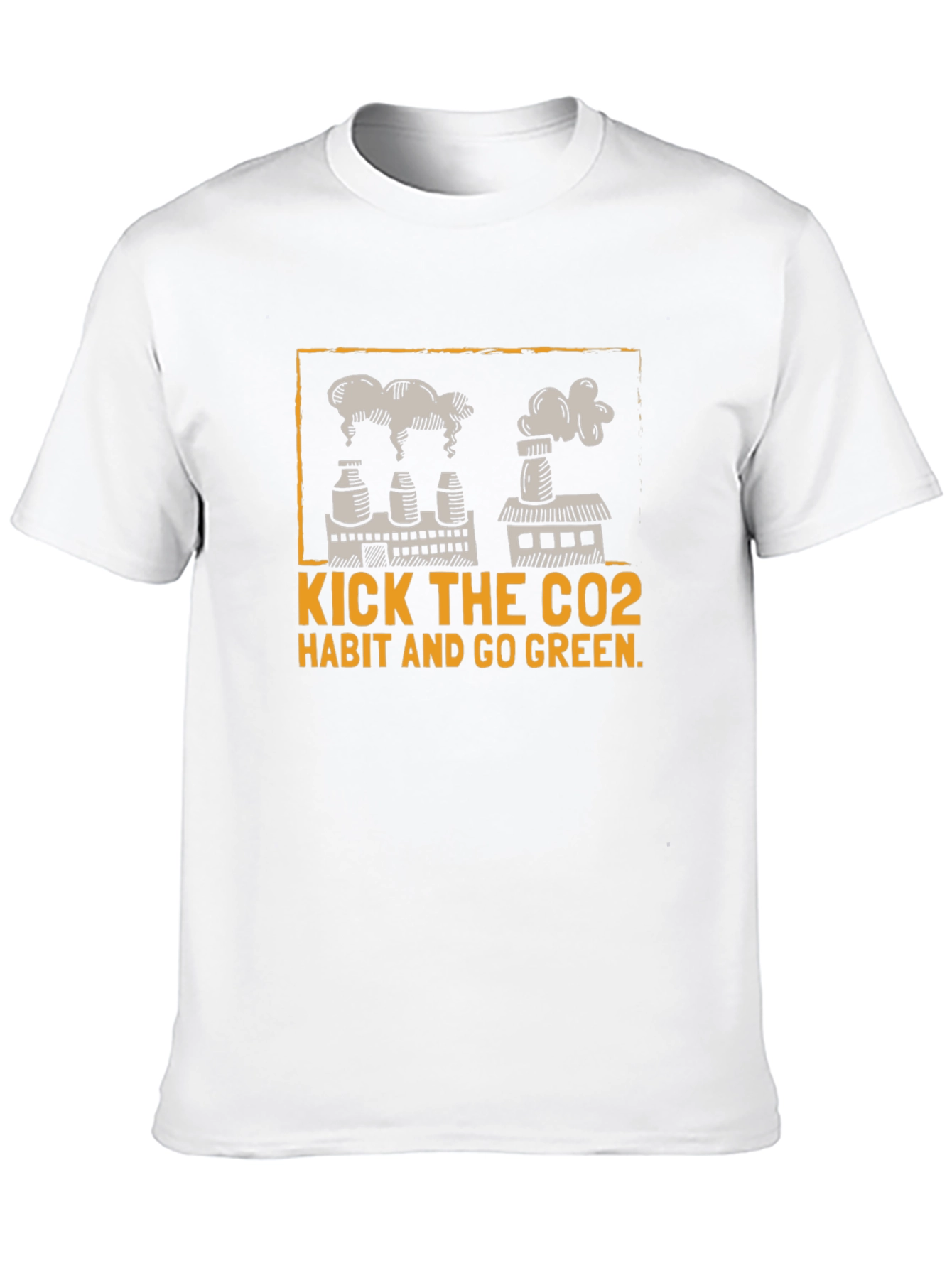 Eco-Friendly Kick The CO2 Habit Graphic T-Shirt