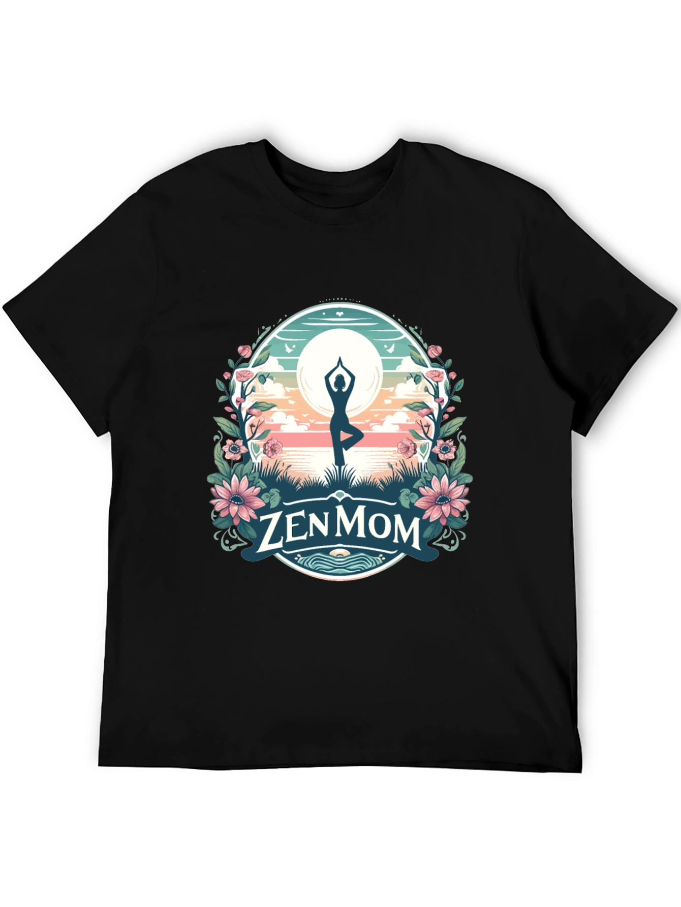 Zen Mom Yoga T-Shirt: Peaceful Relaxation Tee