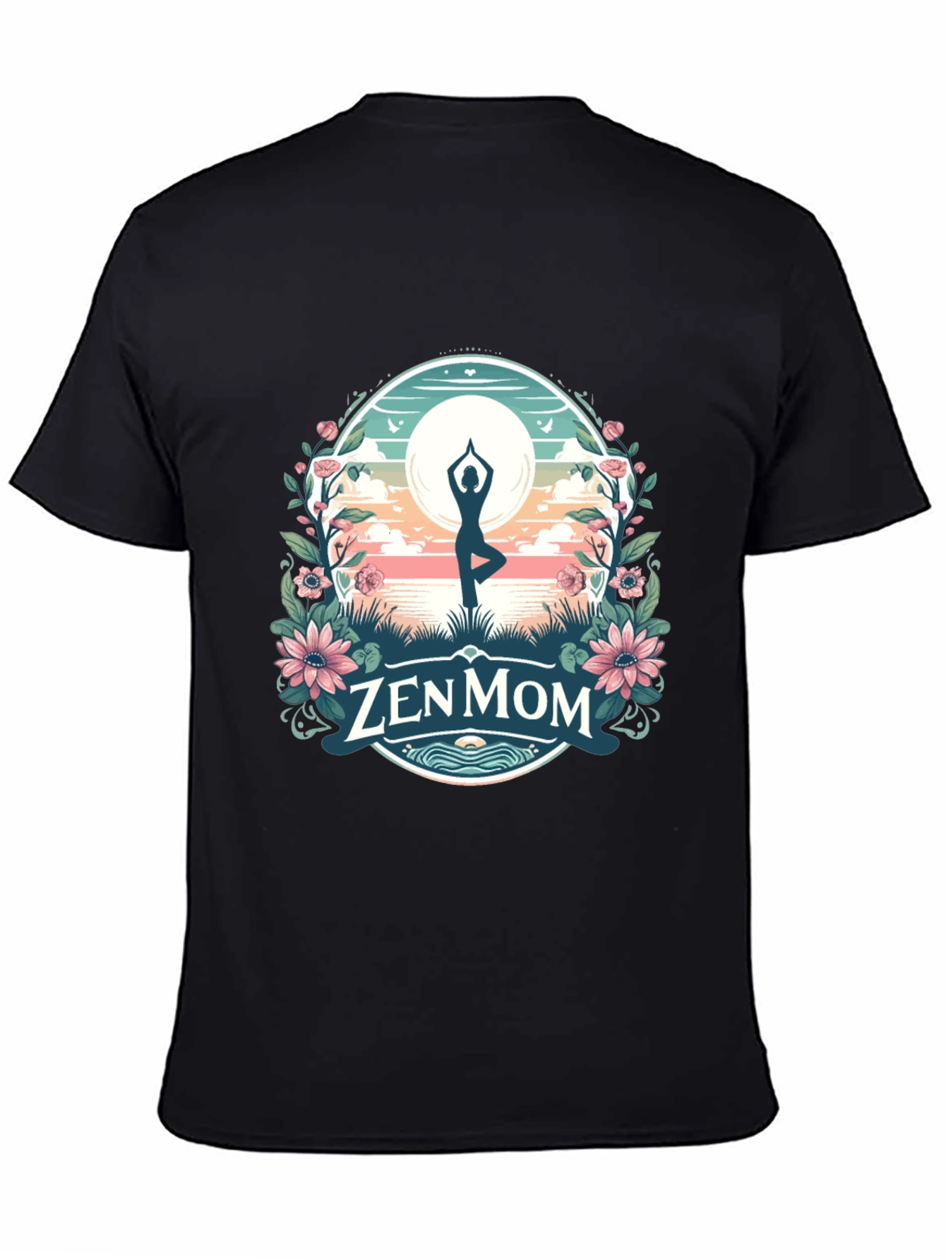 Zen Mom Yoga T-Shirt: Peaceful Relaxation Tee