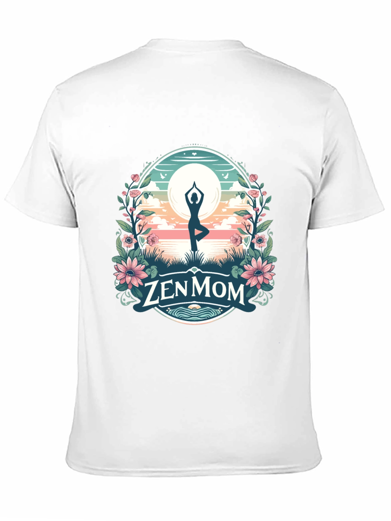 Zen Mom Yoga T-Shirt: Peaceful Relaxation Tee