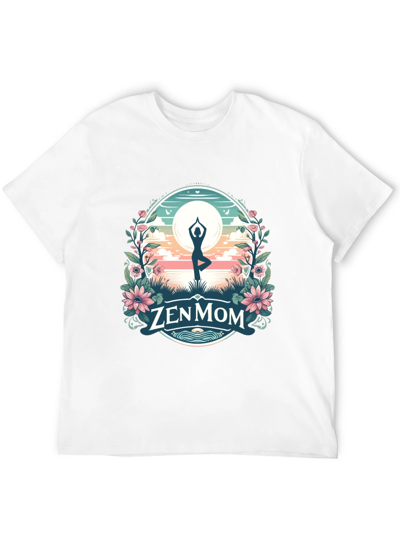 Zen Mom Yoga T-Shirt: Peaceful Relaxation Tee