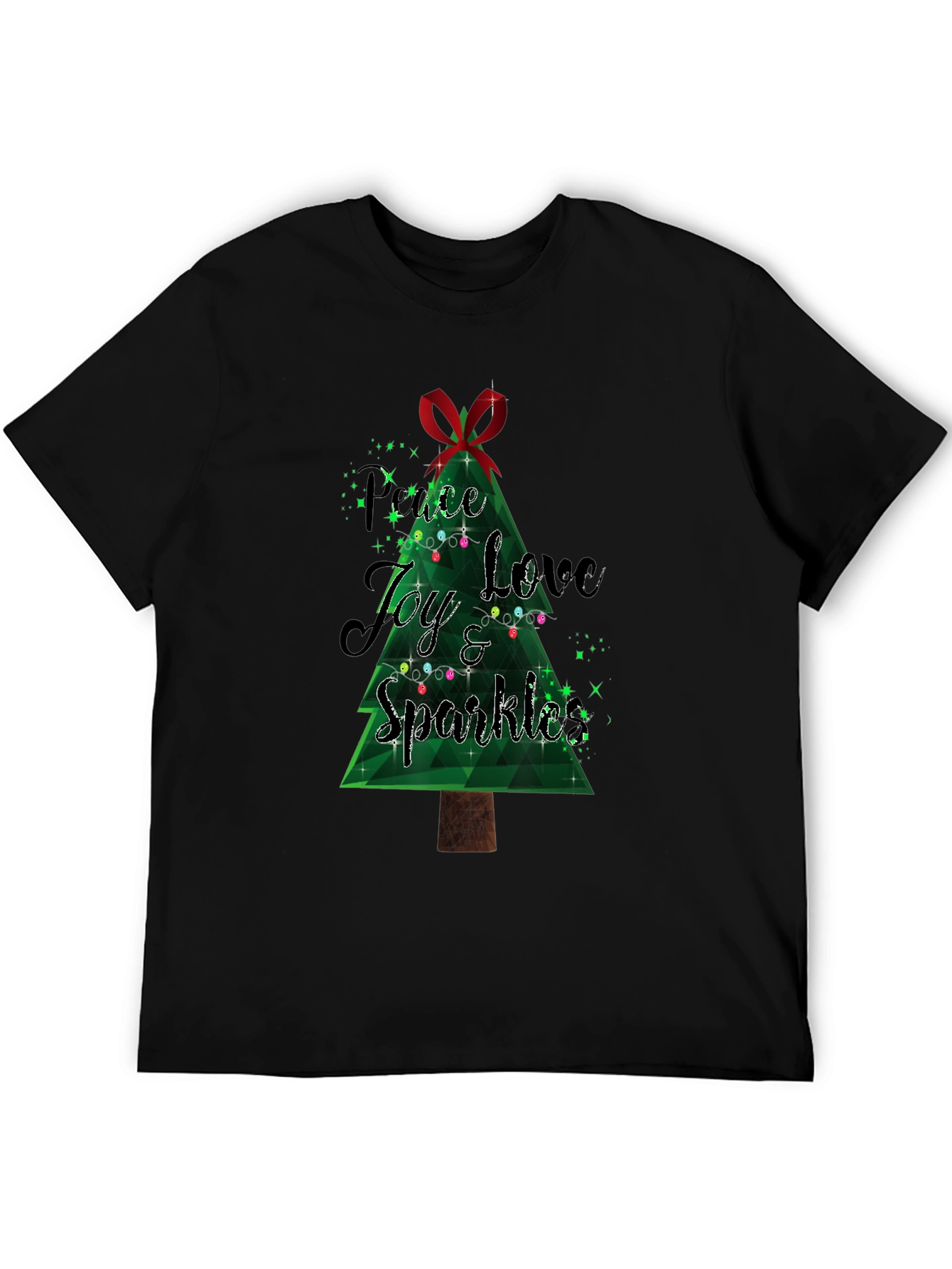 Festive Peace Love Joy Christmas T-Shirt