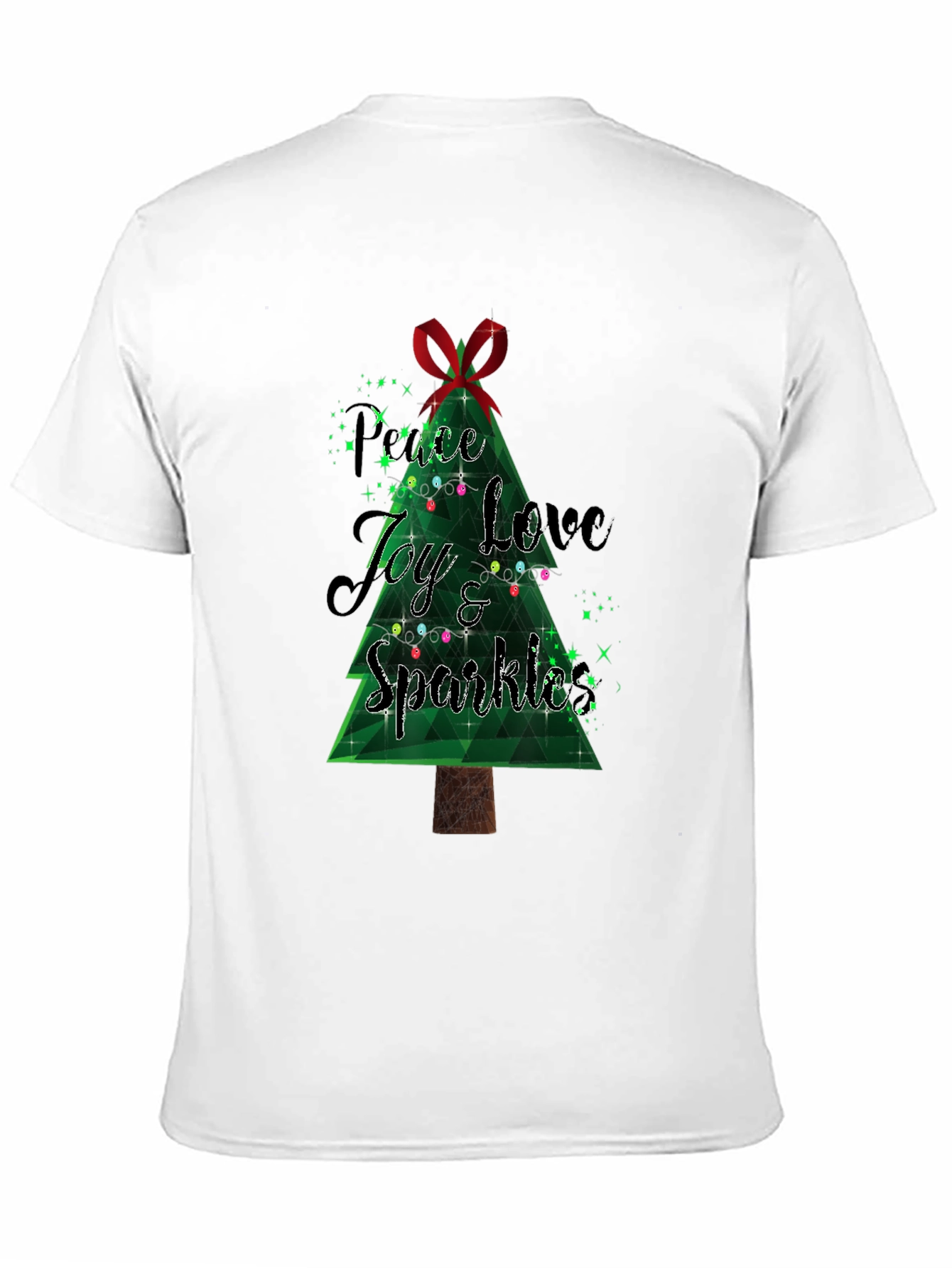 Festive Peace Love Joy Christmas T-Shirt