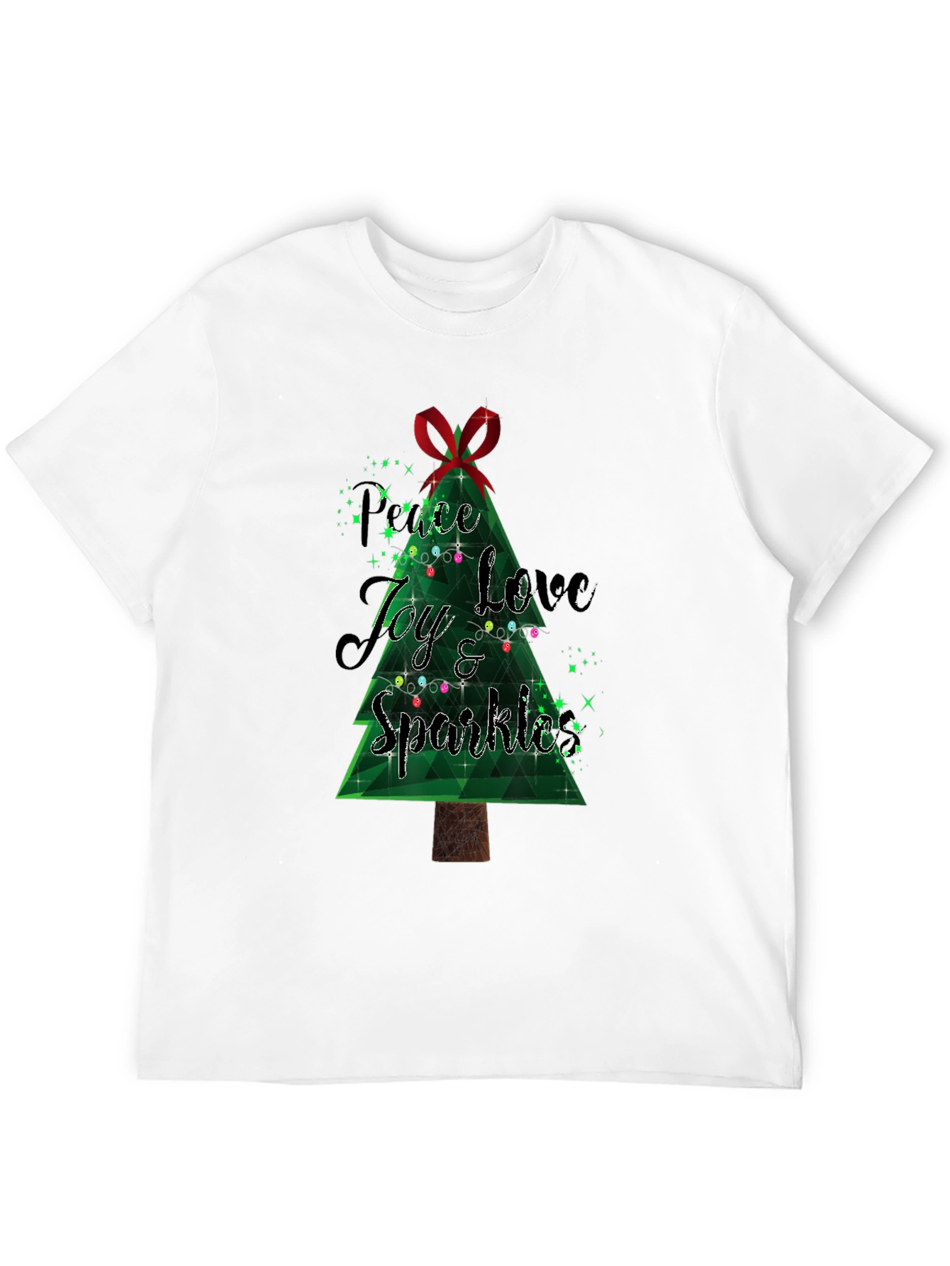 Festive Peace Love Joy Christmas T-Shirt