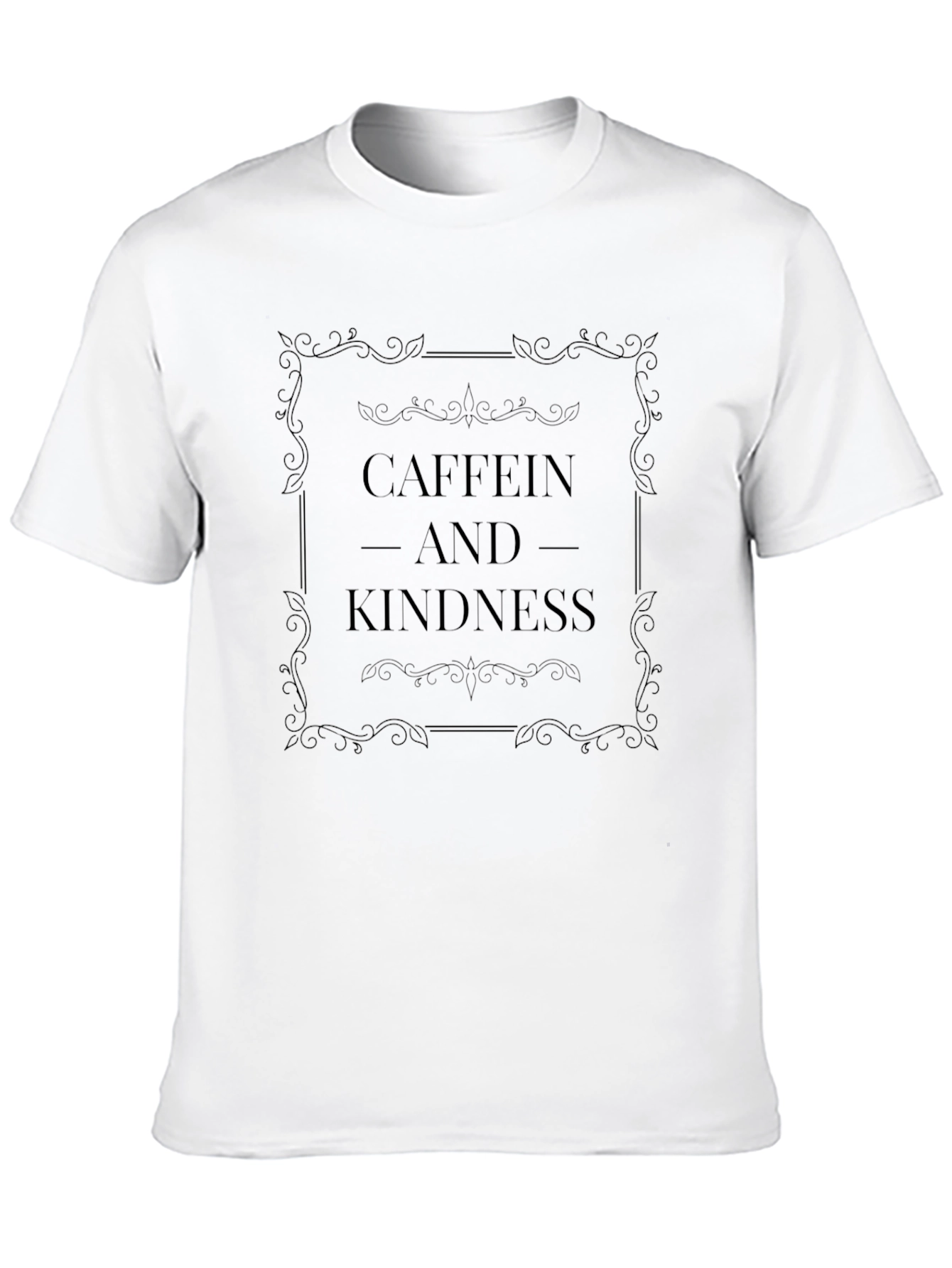 Caffein & Kindness Black T-Shirt