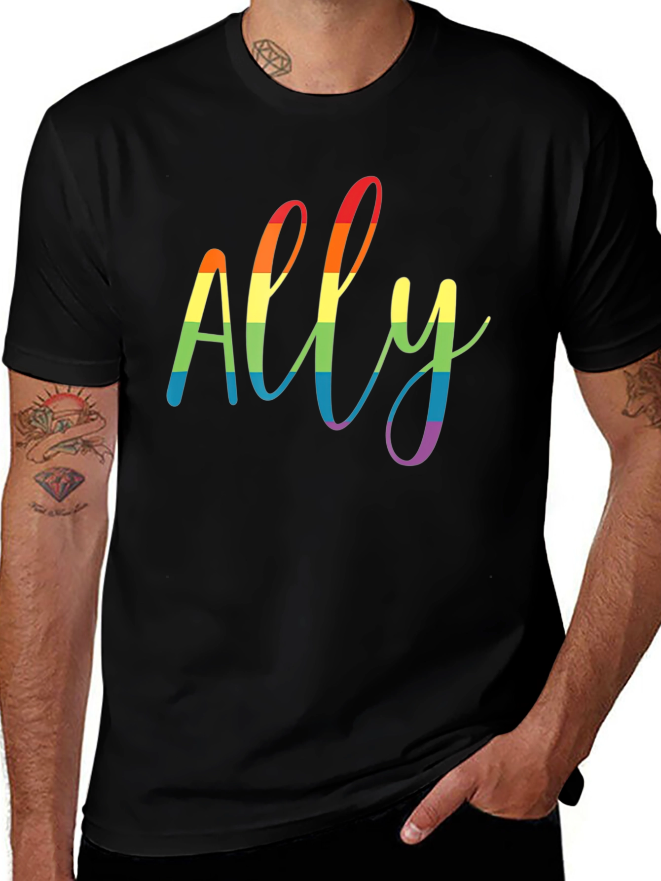 Ally Rainbow Pride T-Shirt