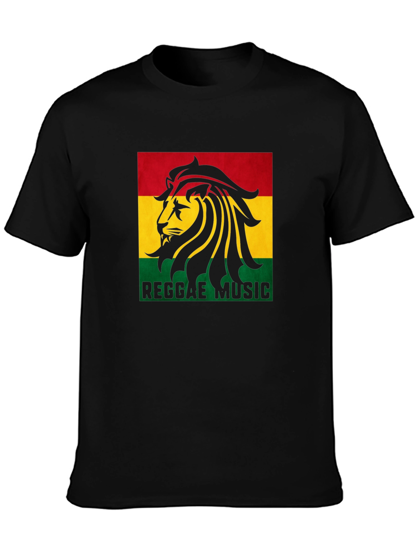 Reggae Music Lion Graphic T-Shirt