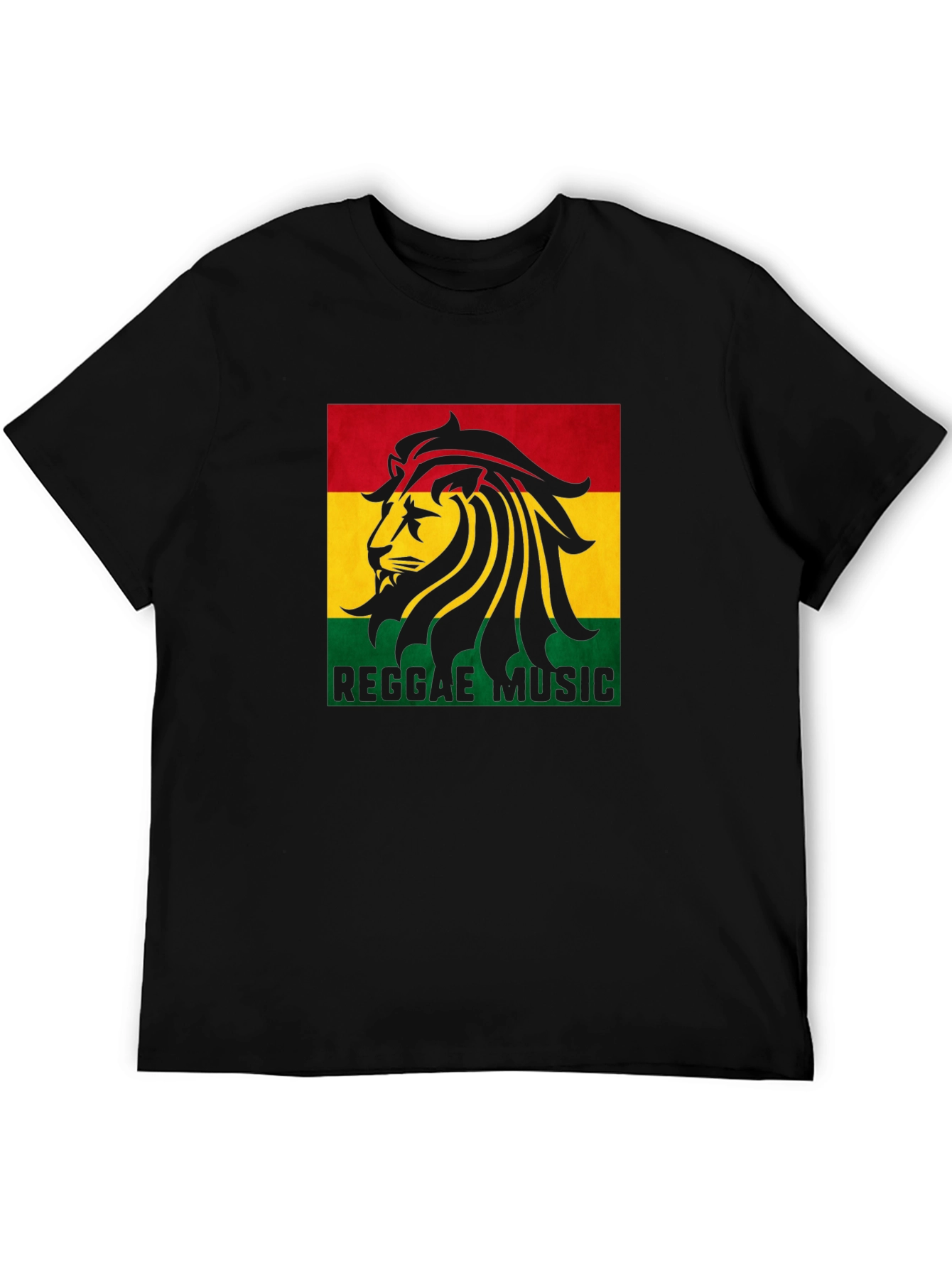 Reggae Music Lion Graphic T-Shirt